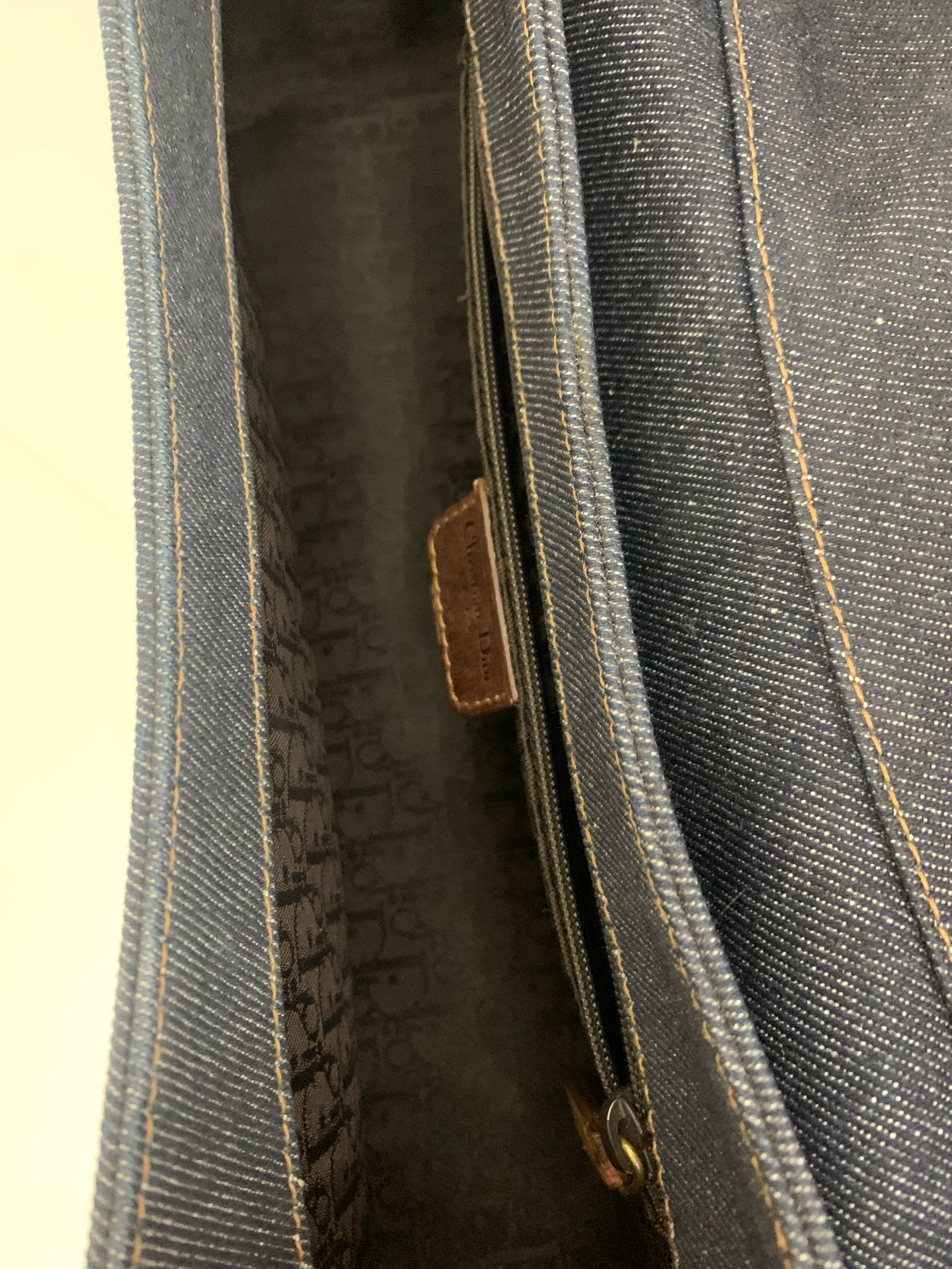 Dior - Punk Shoulder Bag / Crossbody Bag - Denim - Jeans and Leather - Blue - (medium)