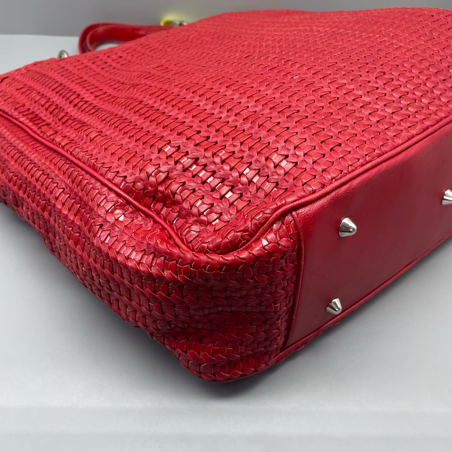 Dior - Rattan Tote - Leather - Red - (large)
