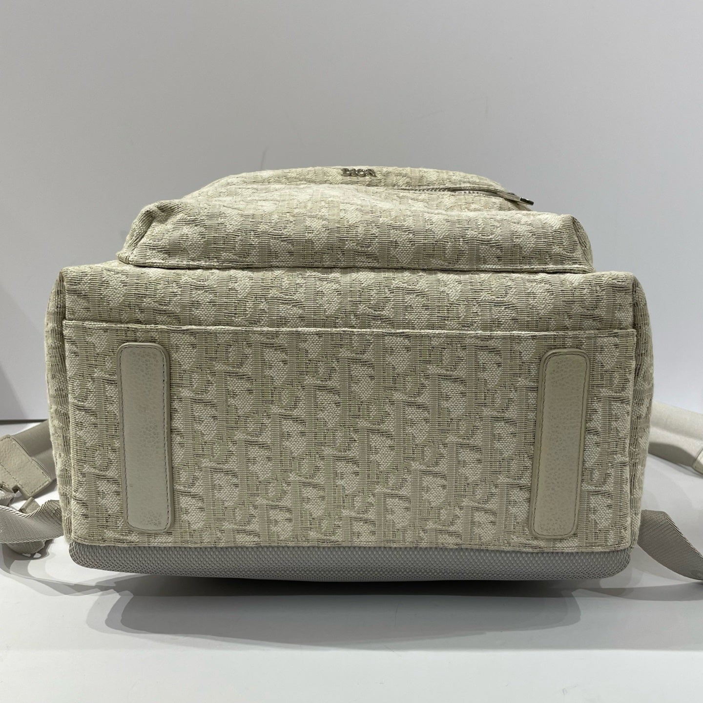 Dior - Rider Backpack - Embroidered Oblique canvas with cowhide leather trim - Beige - (Large)