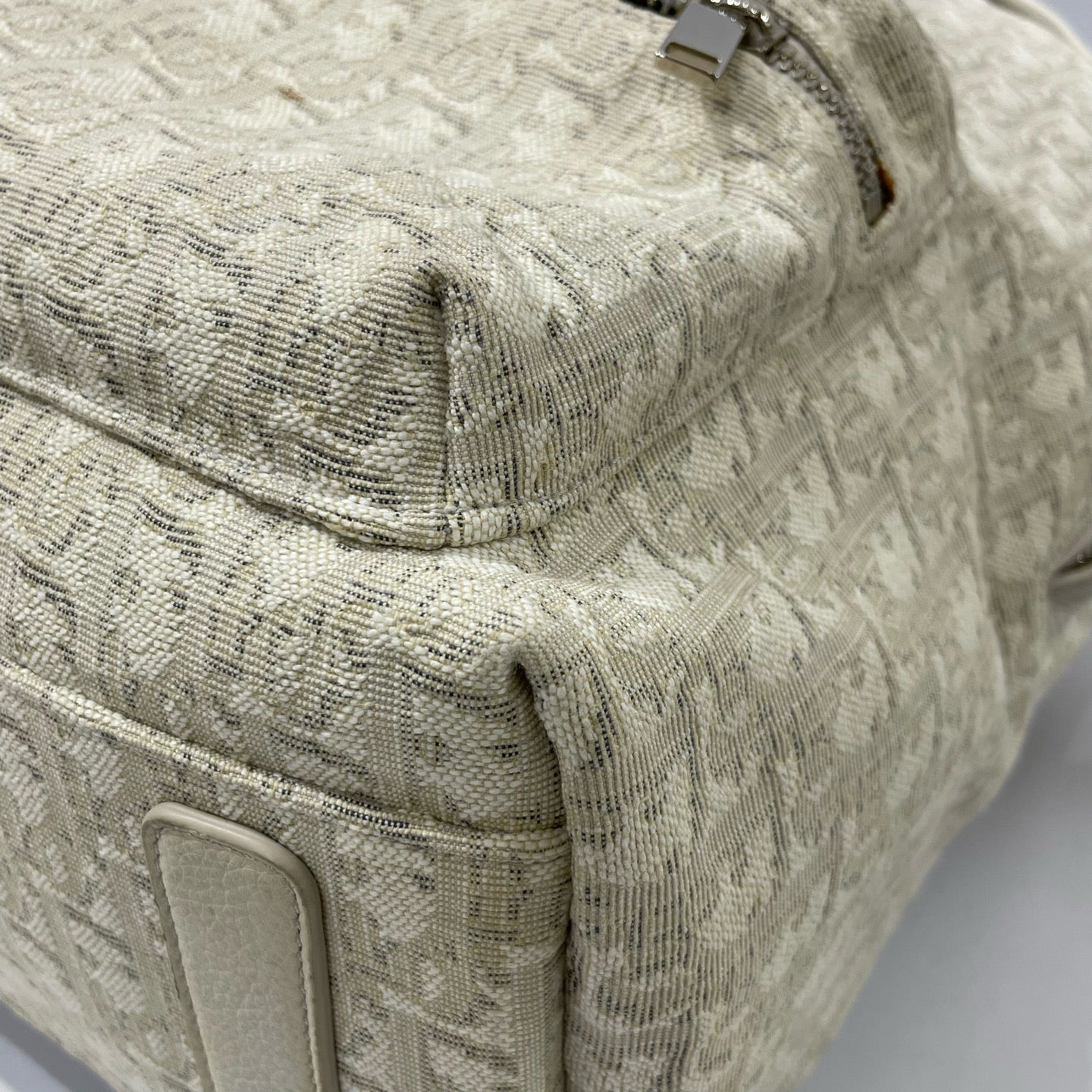 Dior - Rider Backpack - Embroidered Oblique canvas with cowhide leather trim - Beige - (Large)