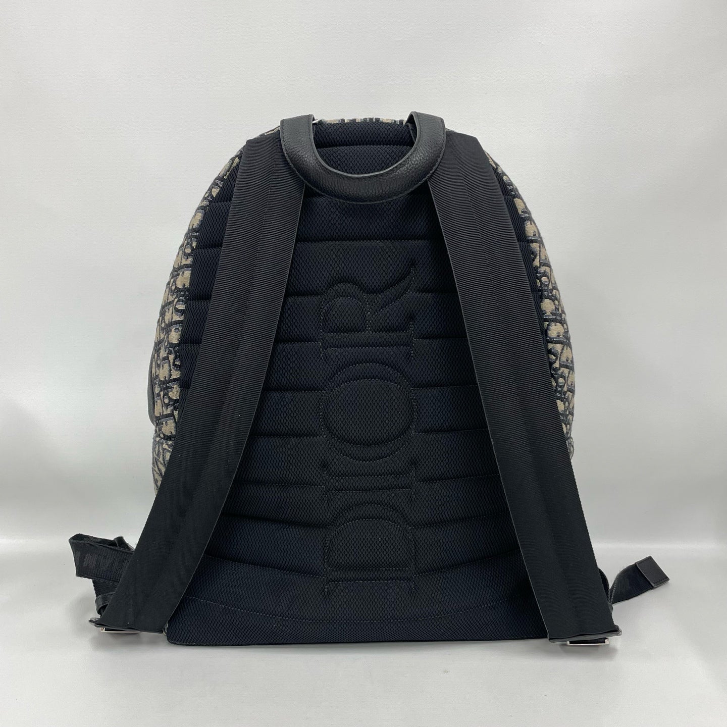 Dior - Rider - Dior Oblique jacquard canvas with black leather trim - Blue and Black - (Large)