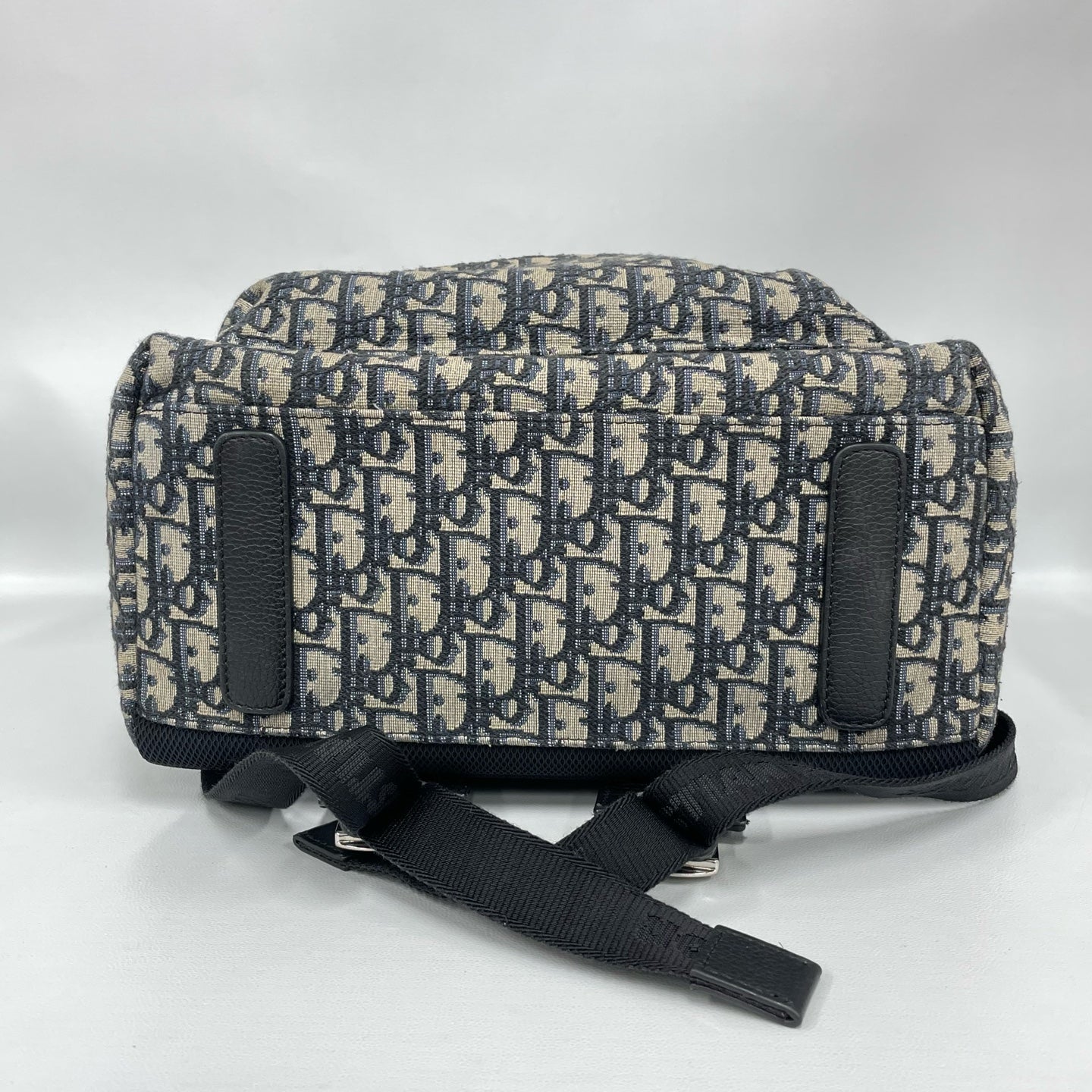 Dior - Rider - Dior Oblique jacquard canvas with black leather trim - Blue and Black - (Large)