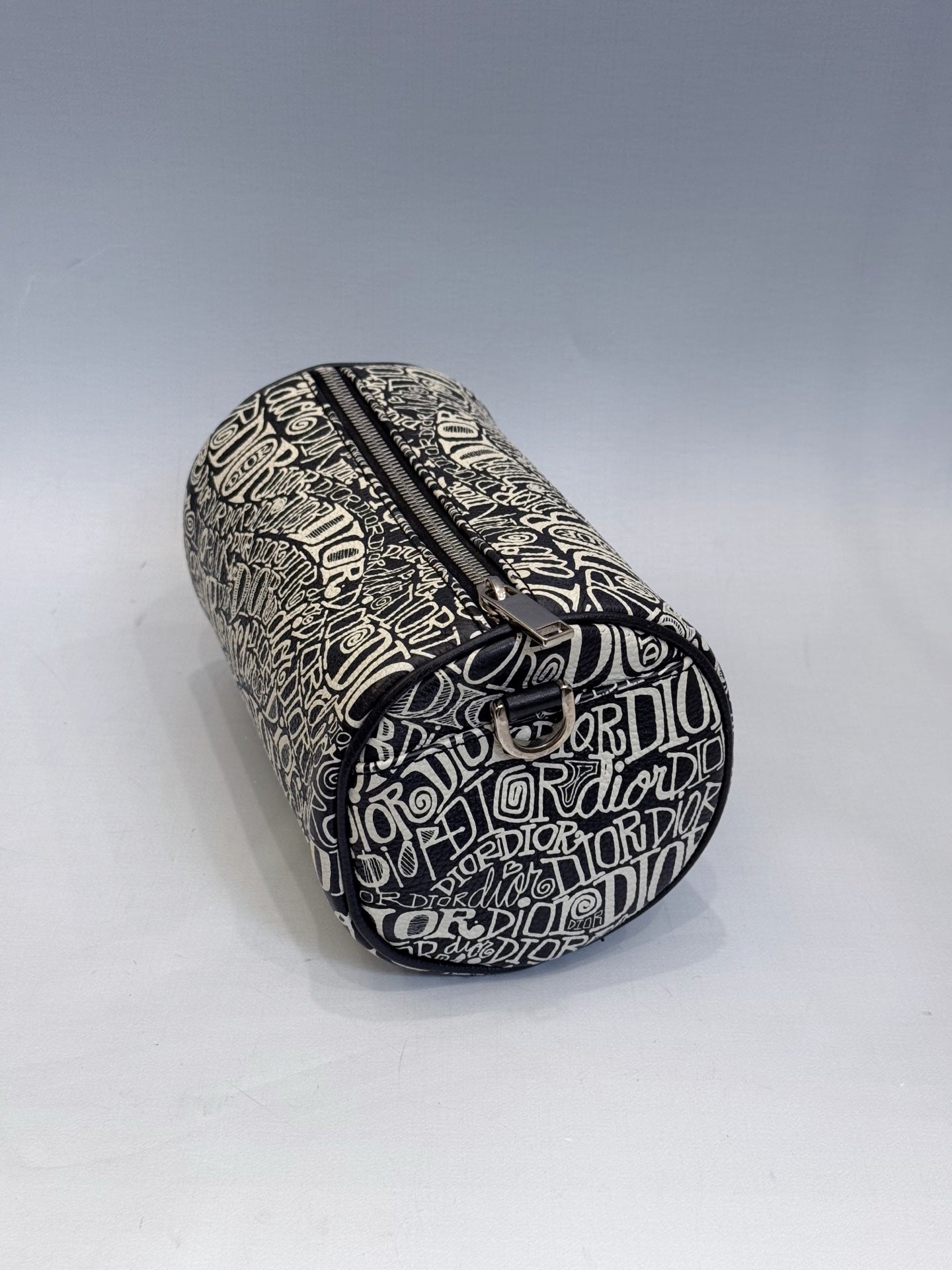 Dior - Roller Barrel Bag Stussy Collaboration - Coated Canvas - Black and White - (mini)