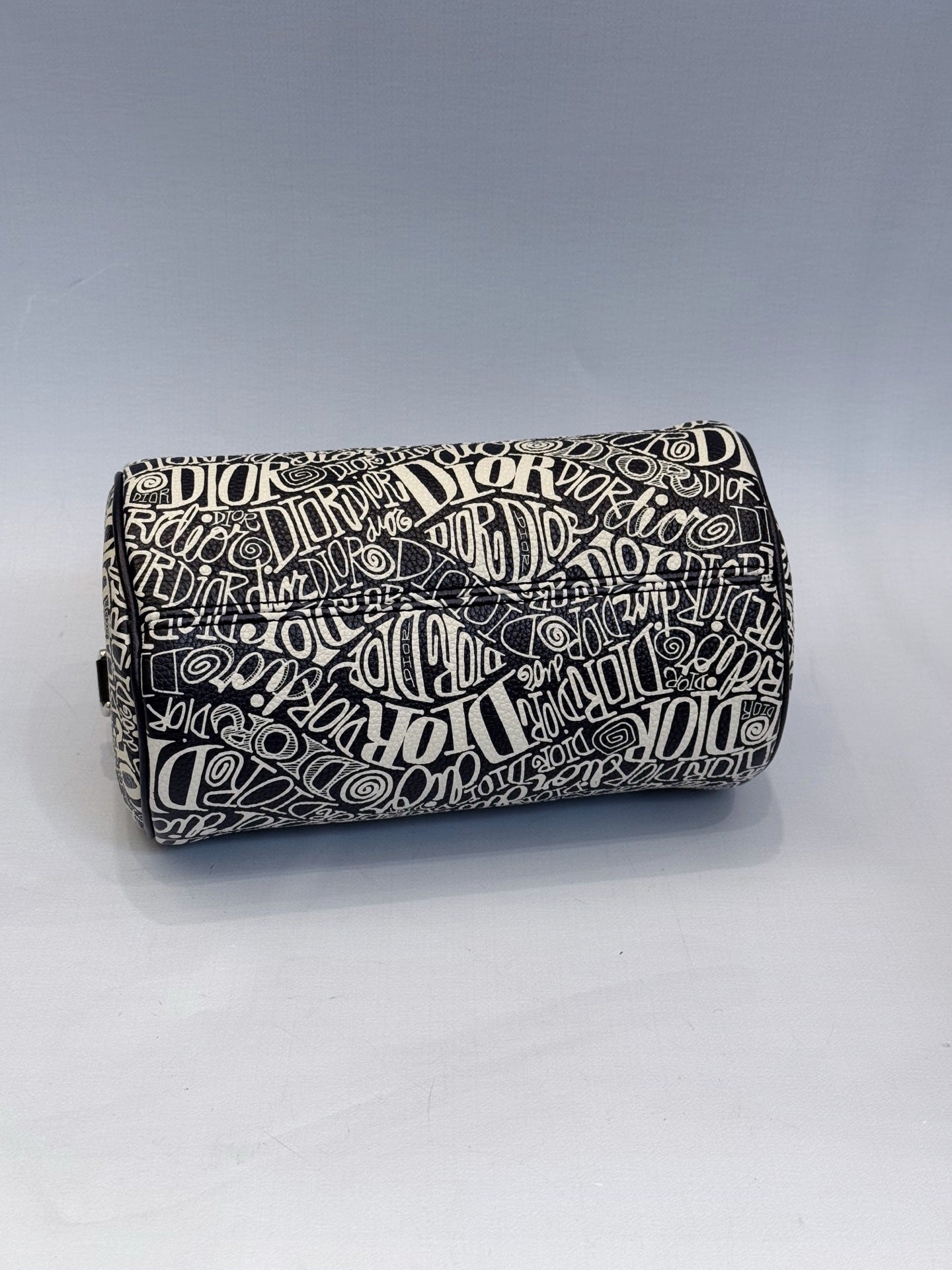 Dior - Roller Barrel Bag Stussy Collaboration - Coated Canvas - Black and White - (mini)