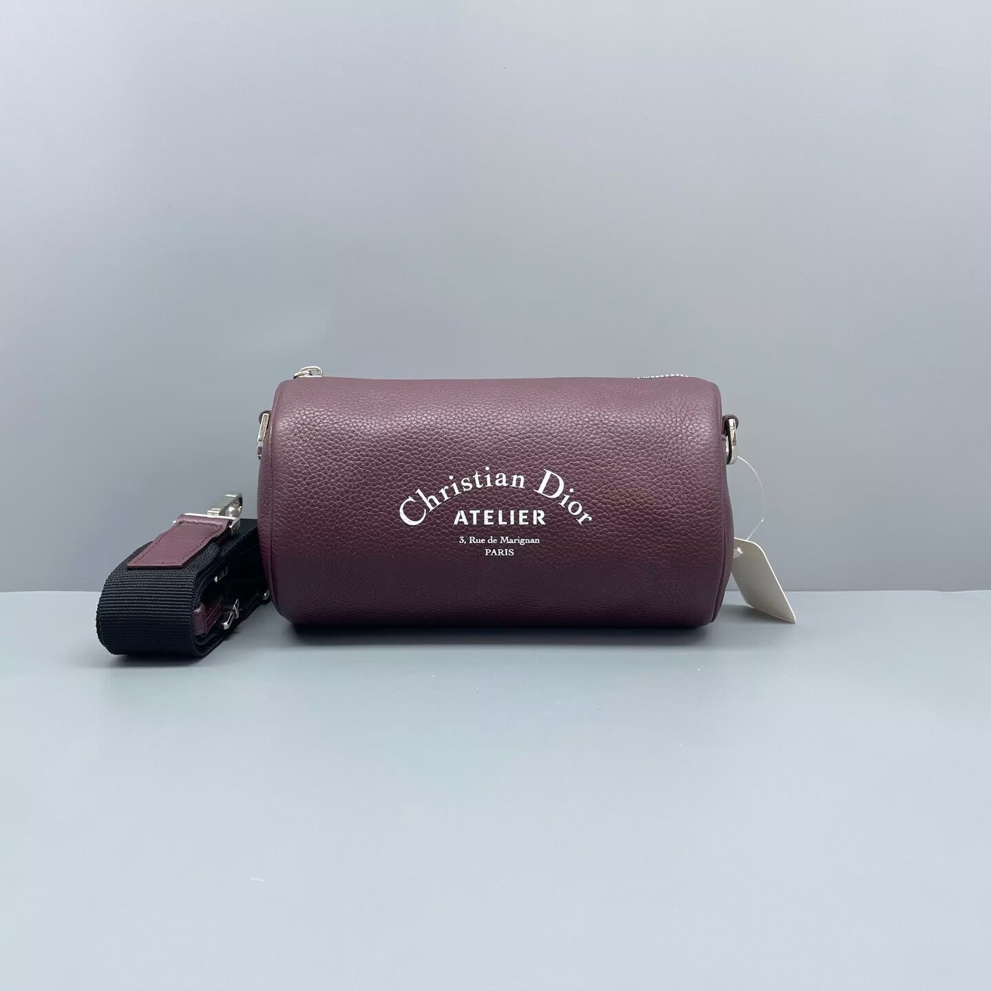 Dior - Roller Cylinder Bag - Grained leather - Burgundy - (Small)