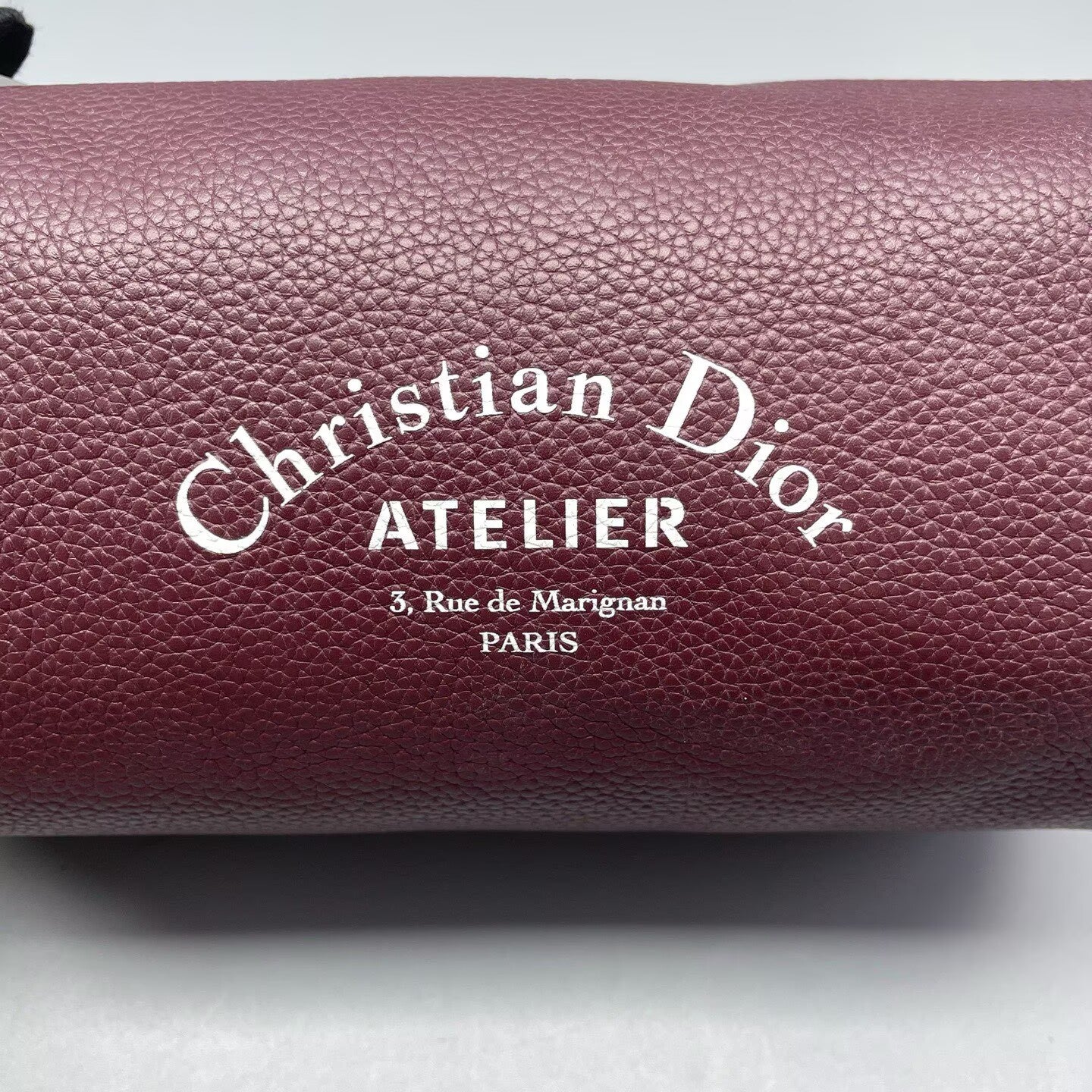 Dior - Roller Cylinder Bag - Grained leather - Burgundy - (Small)