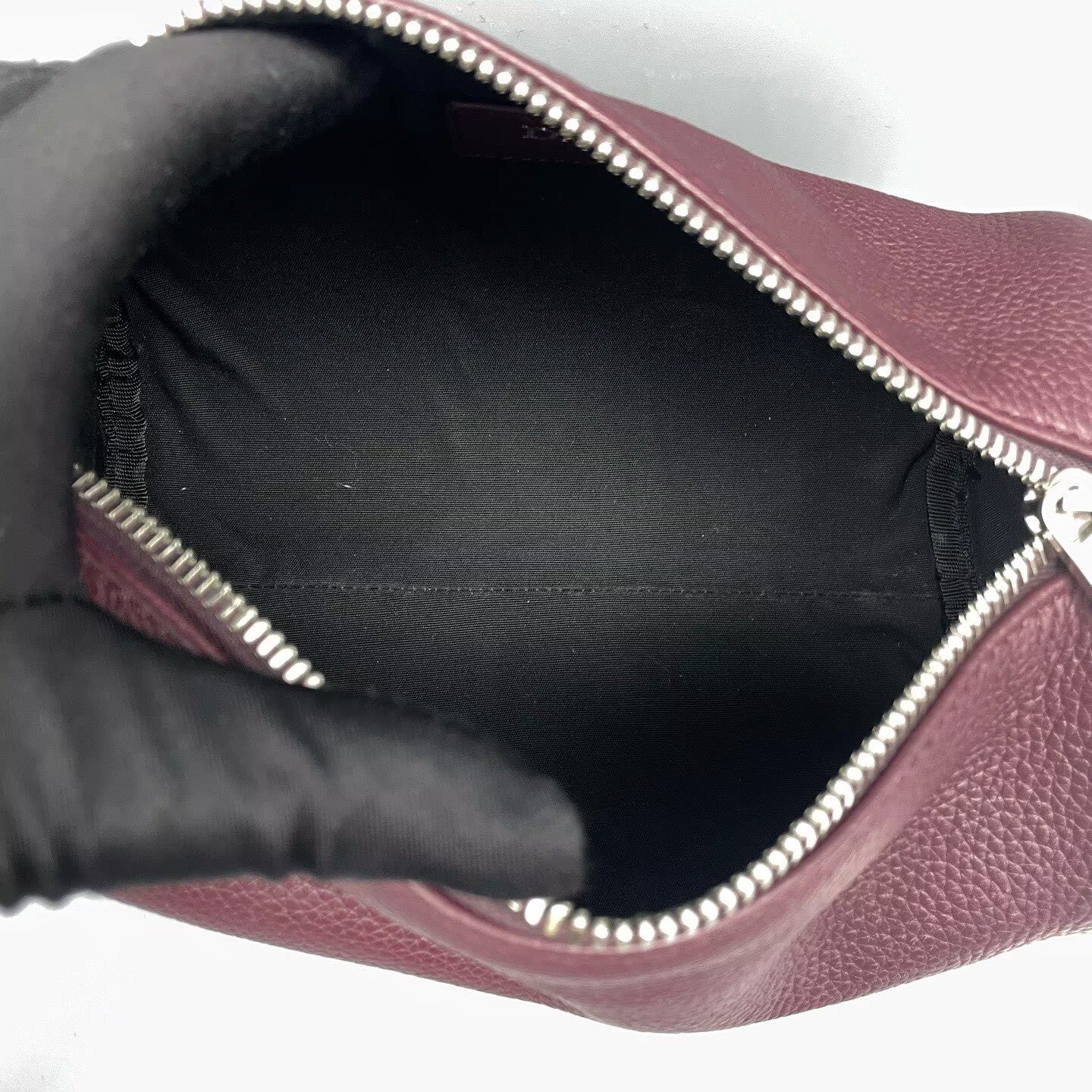 Dior - Roller Cylinder Bag - Grained leather - Burgundy - (Small)