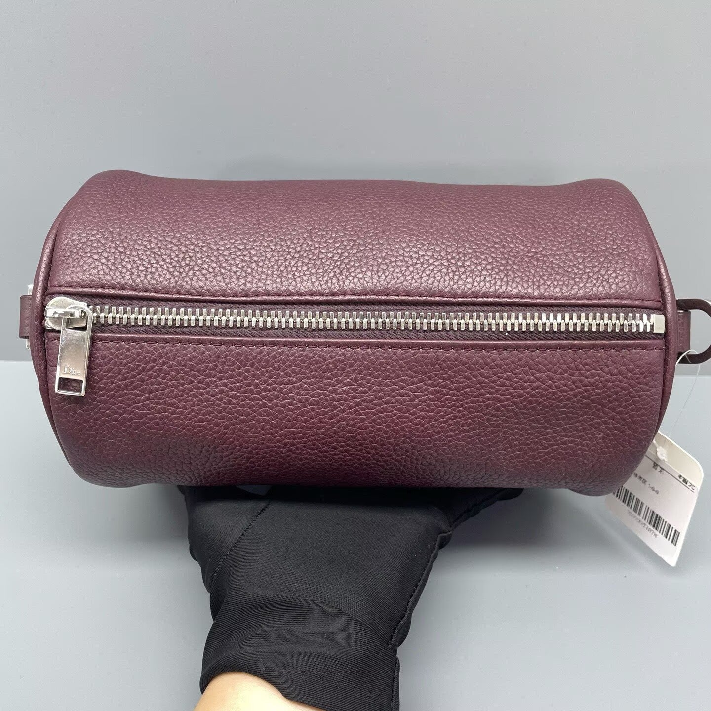 Dior - Roller Cylinder Bag - Grained leather - Burgundy - (Small)