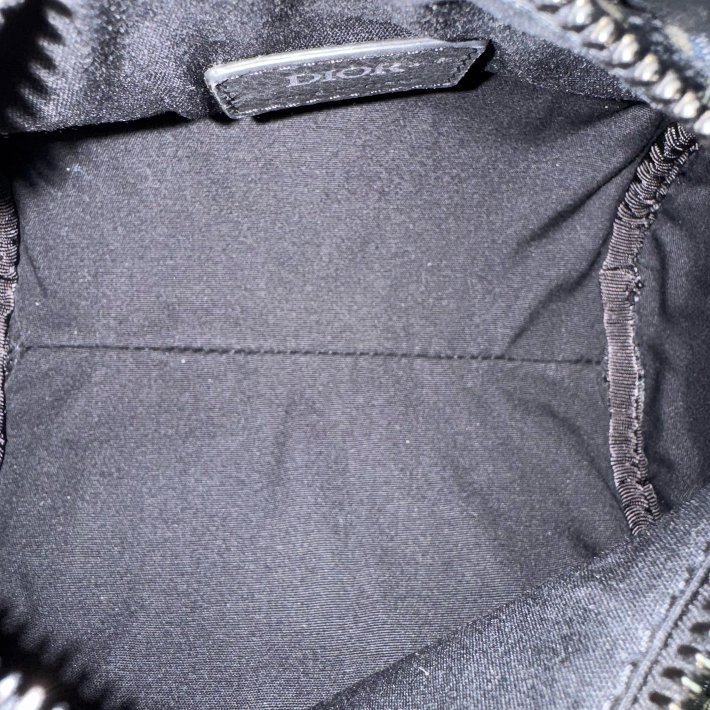 Dior - Roller - Embroidered Dior Oblique canvas with black pebbled leather trim - Blue - (mini)