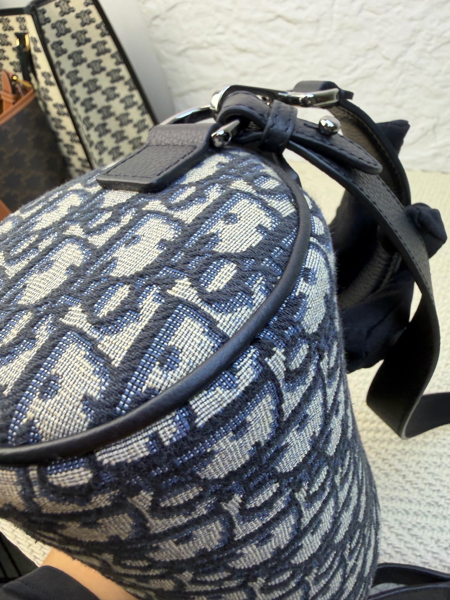 Dior - Roller Saddle Bag - Cloth - Brown - (Small)