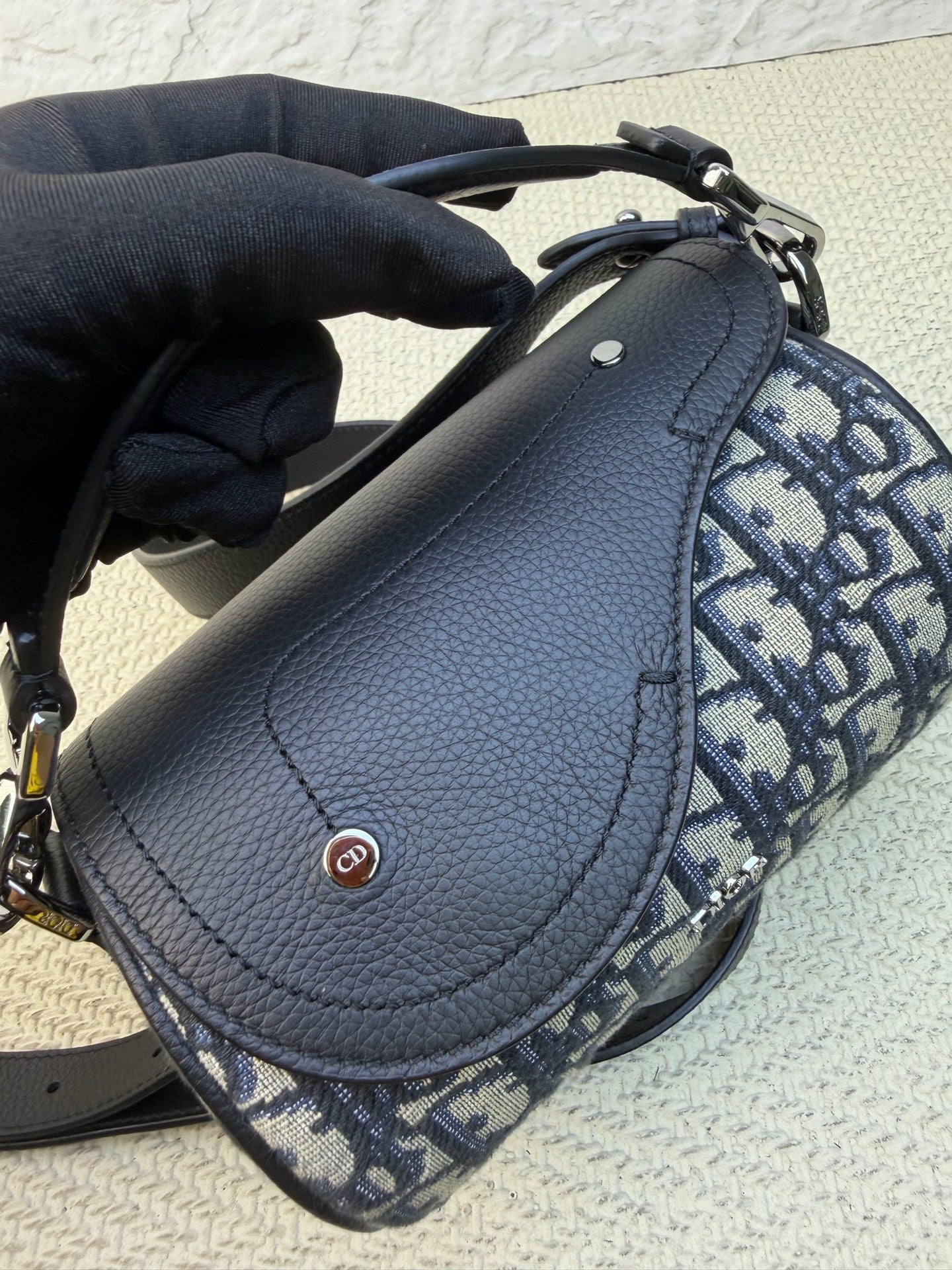 Dior - Roller Saddle Bag - Cloth - Brown - (Small)