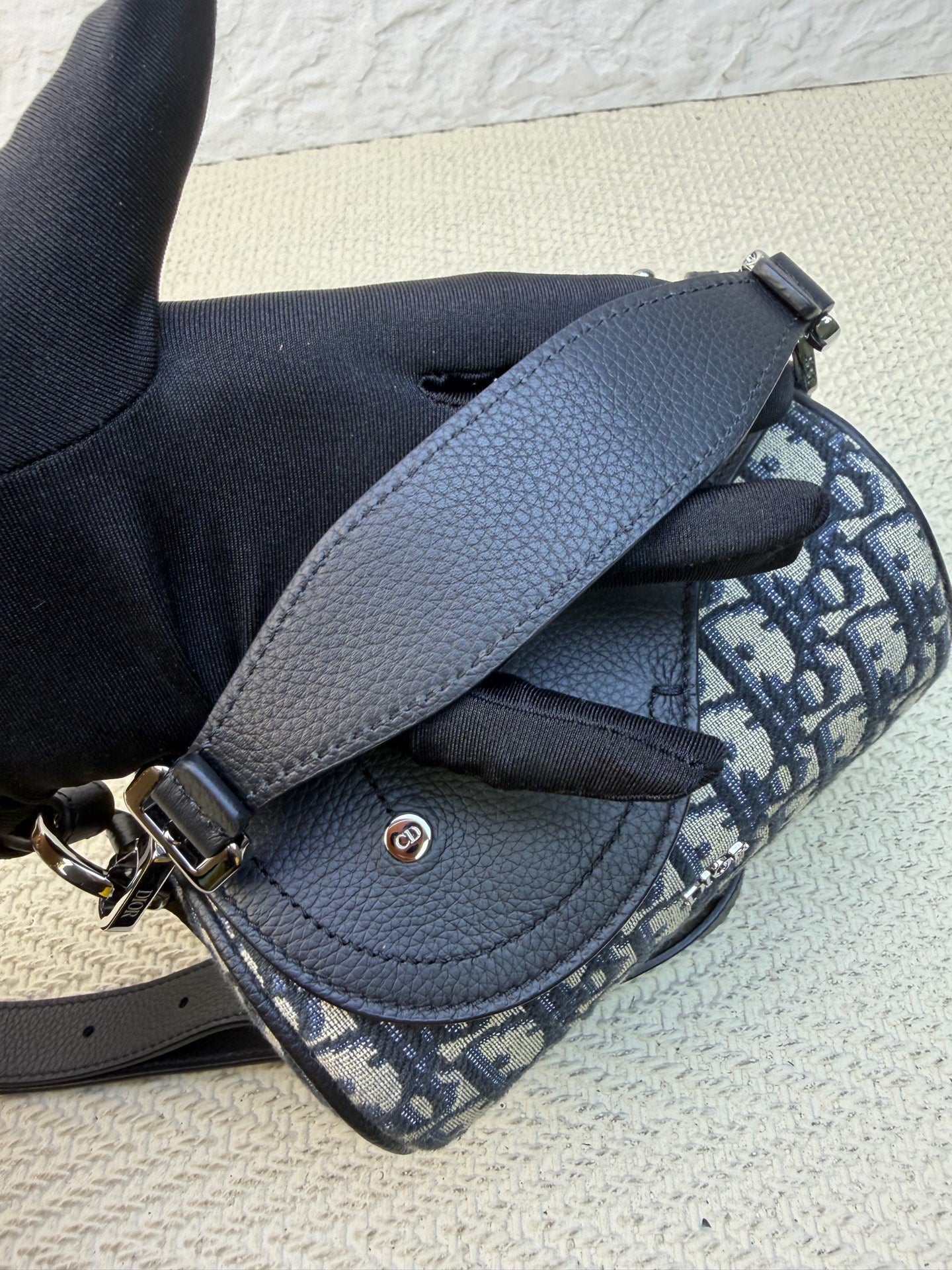Dior - Roller Saddle Bag - Cloth - Brown - (Small)