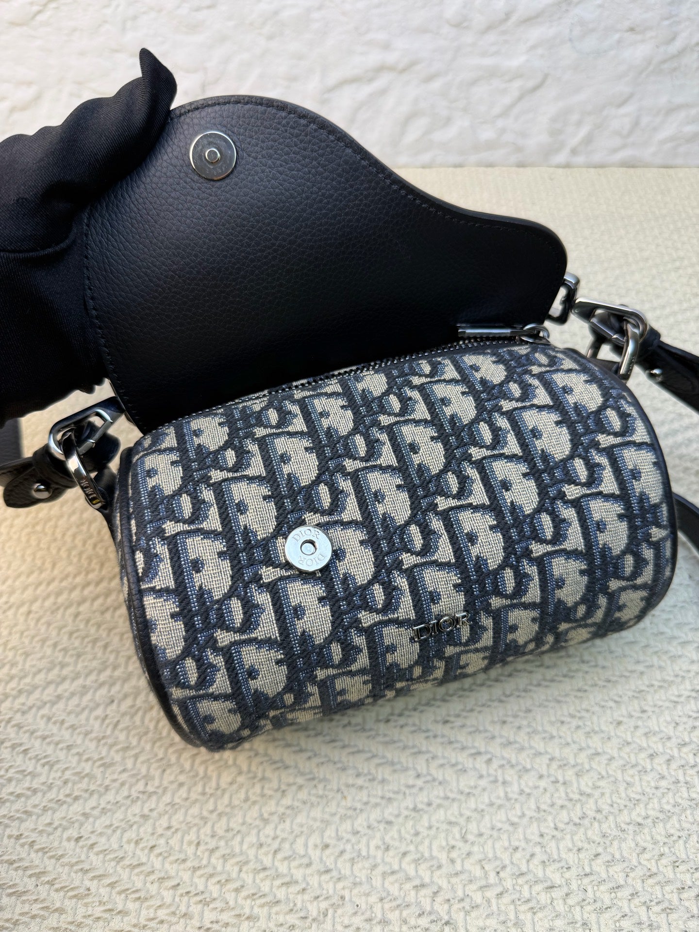 Dior - Roller Saddle Bag - Cloth - Brown - (Small)