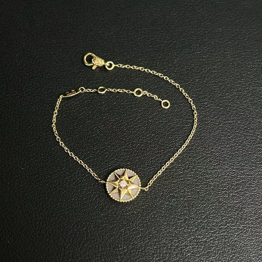 Dior - Rose des Vents - Yellow gold - Pink - (17.5 cm)