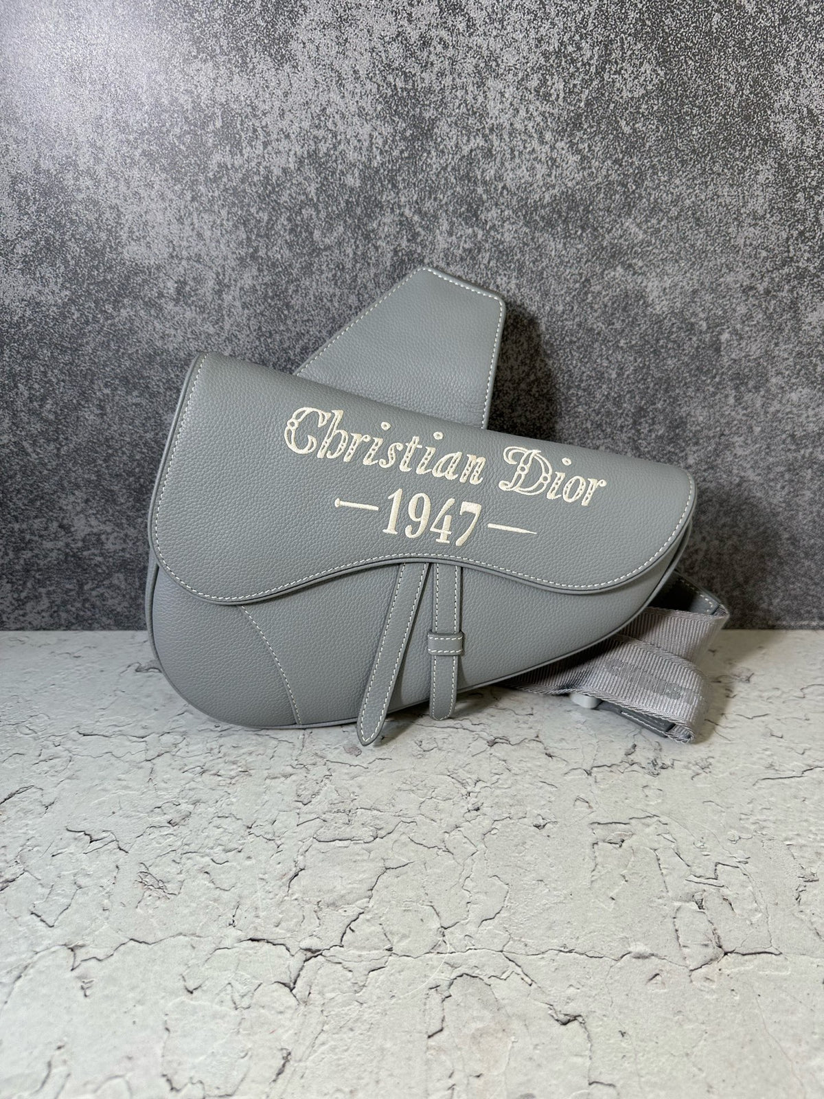 Dior - Saddle 1947 - Leather - Grey - (medium)