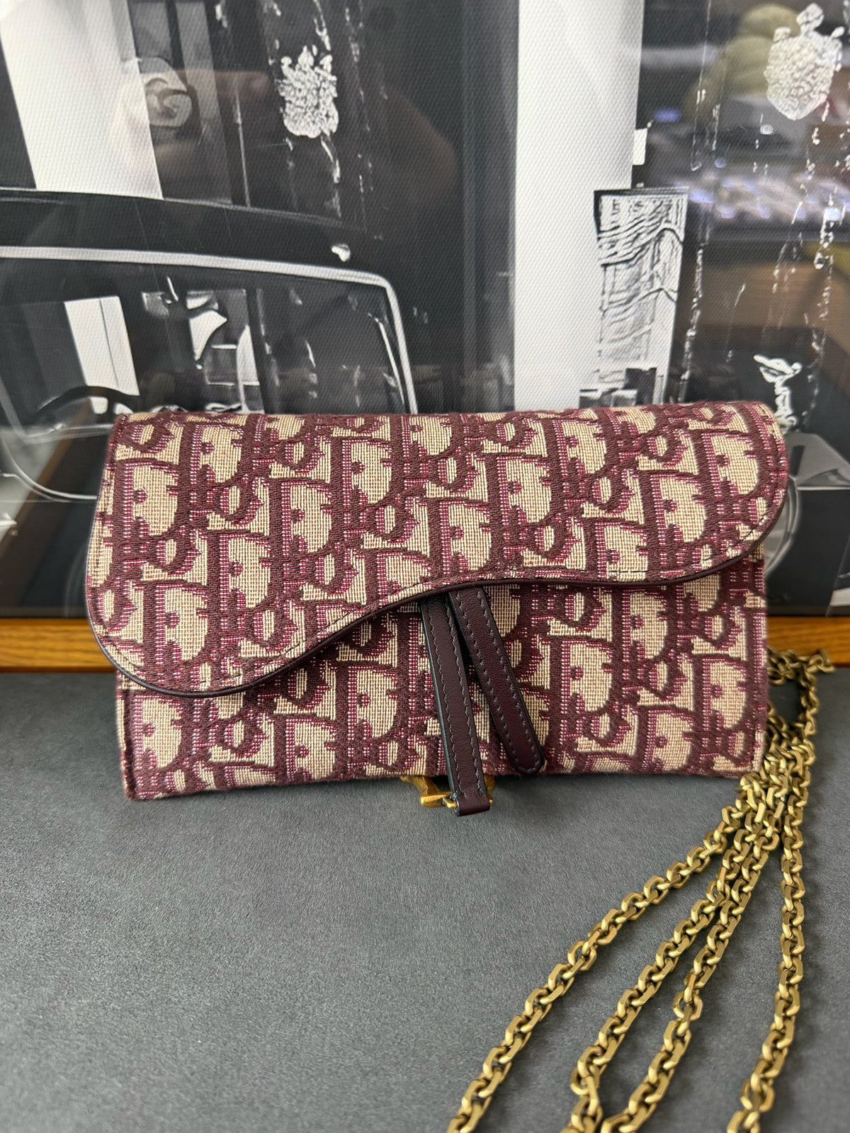 Dior - Saddle 2-in-1 WOC - Cloth - Burgundy
