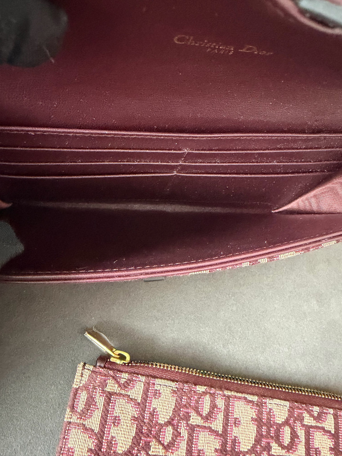 Dior - Saddle 2-in-1 WOC - Cloth - Burgundy