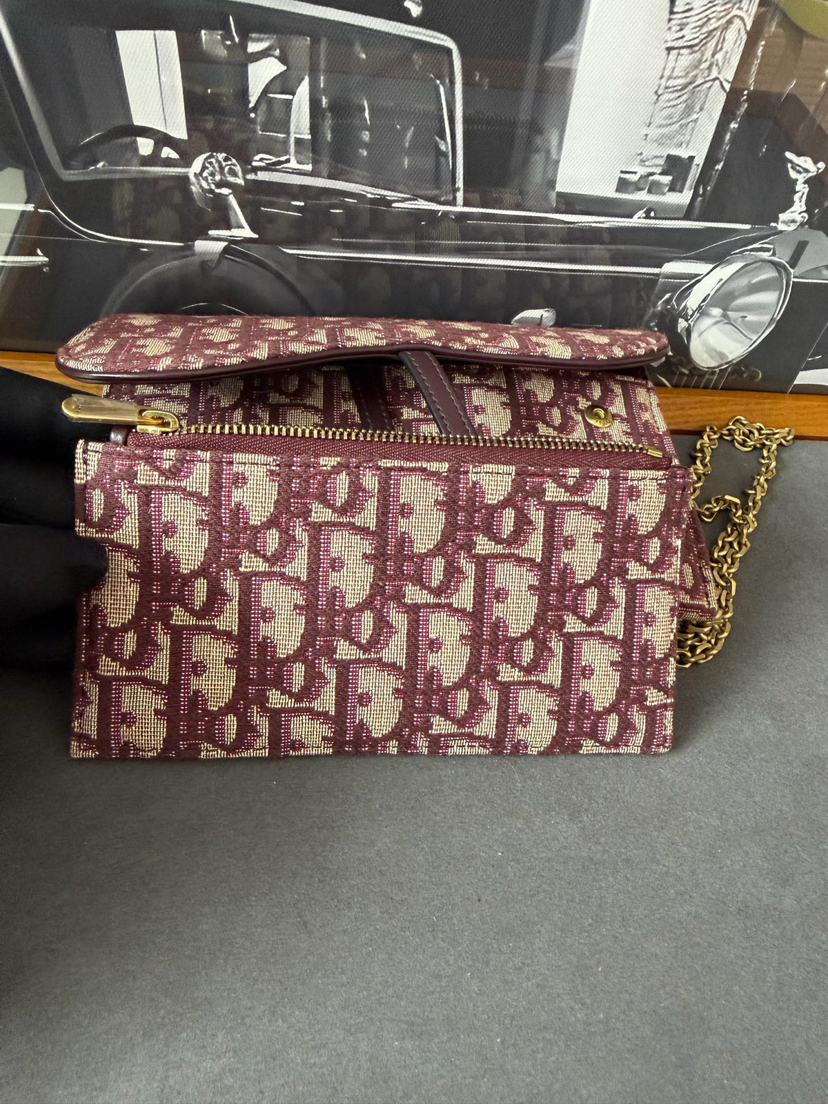 Dior - Saddle 2-in-1 WOC - Cloth - Burgundy