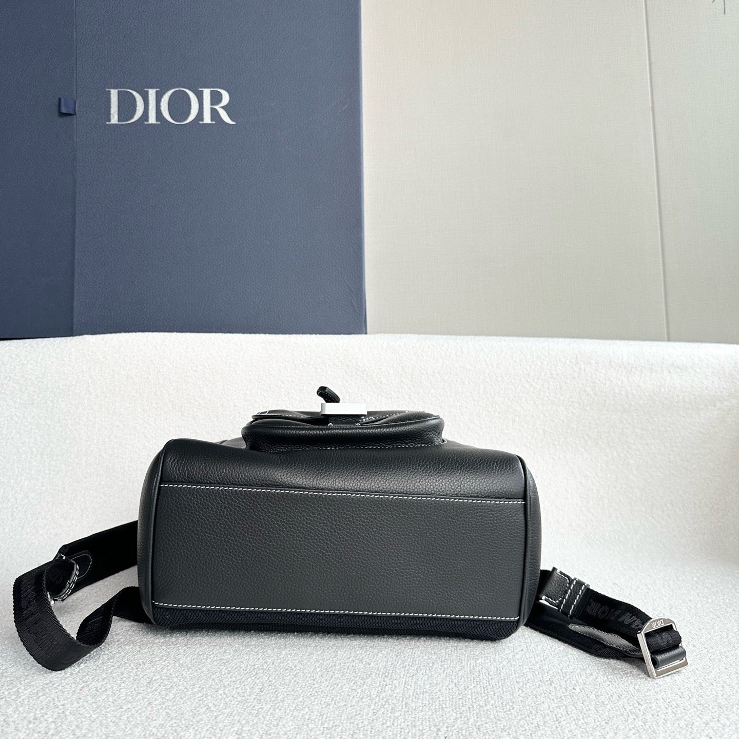 Dior - Saddle Backpack - Leather - Black - (Large)