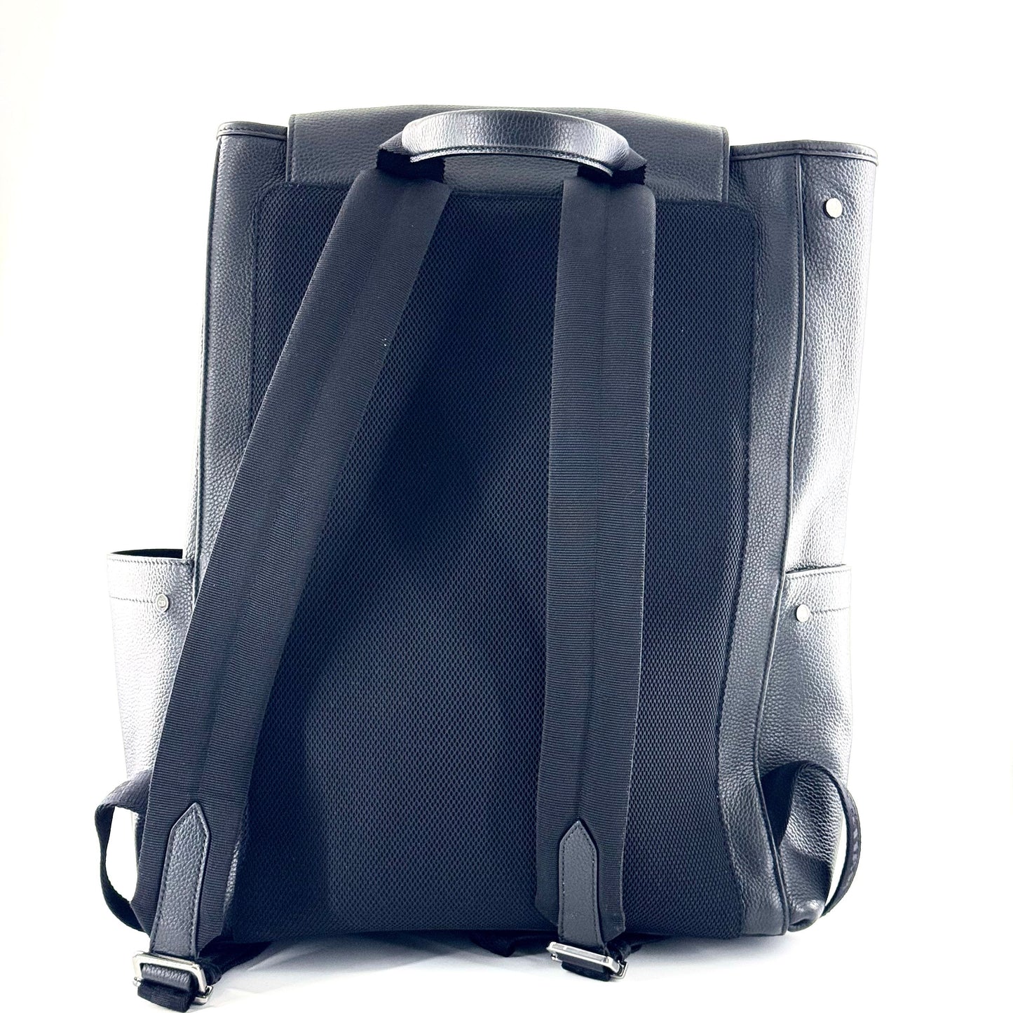 Dior - Saddle Backpack - Pebbled leather - Black - (Large)
