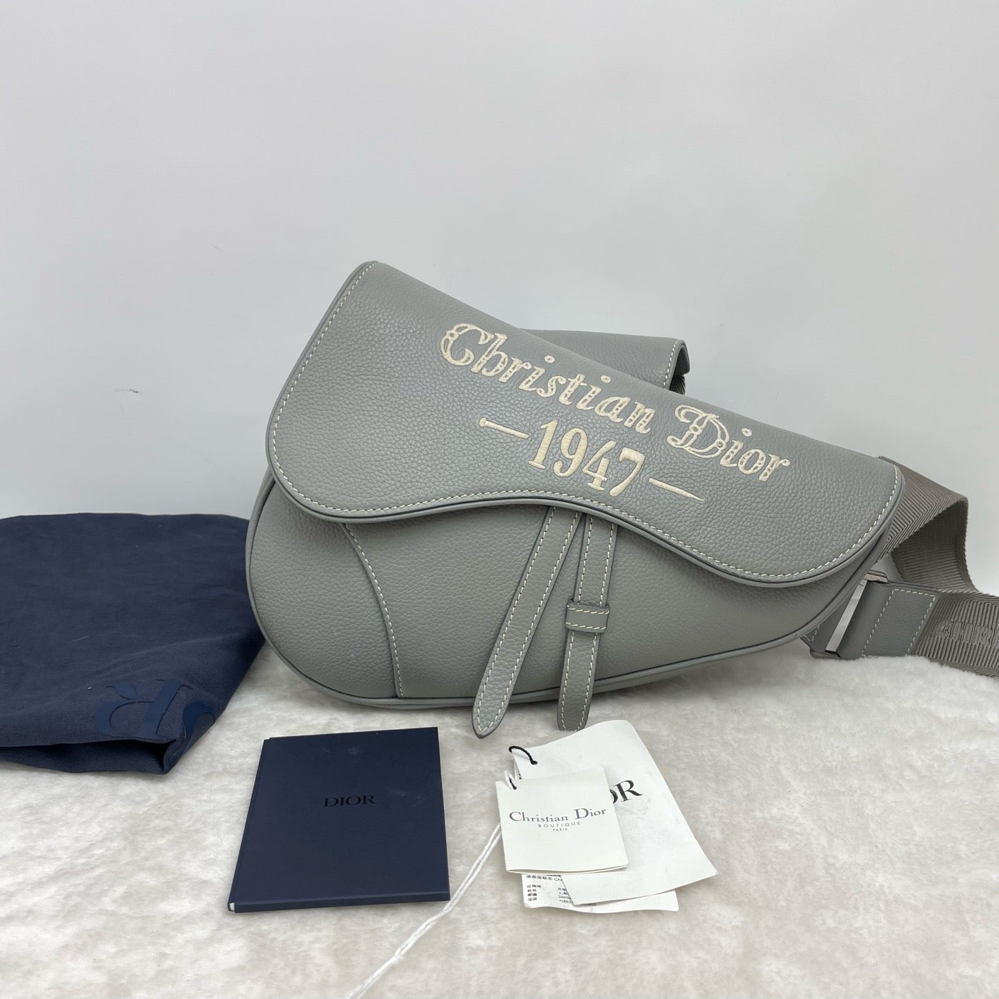 Dior - Saddle Bag - Calfskin - Grey - (Medium)
