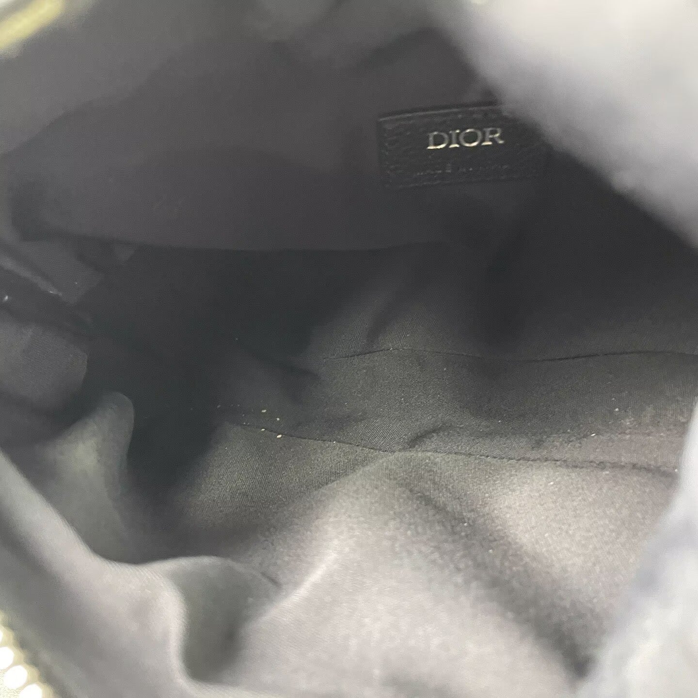 Dior - Saddle Bag - Canvas and leather - Navy and Beige - (medium)