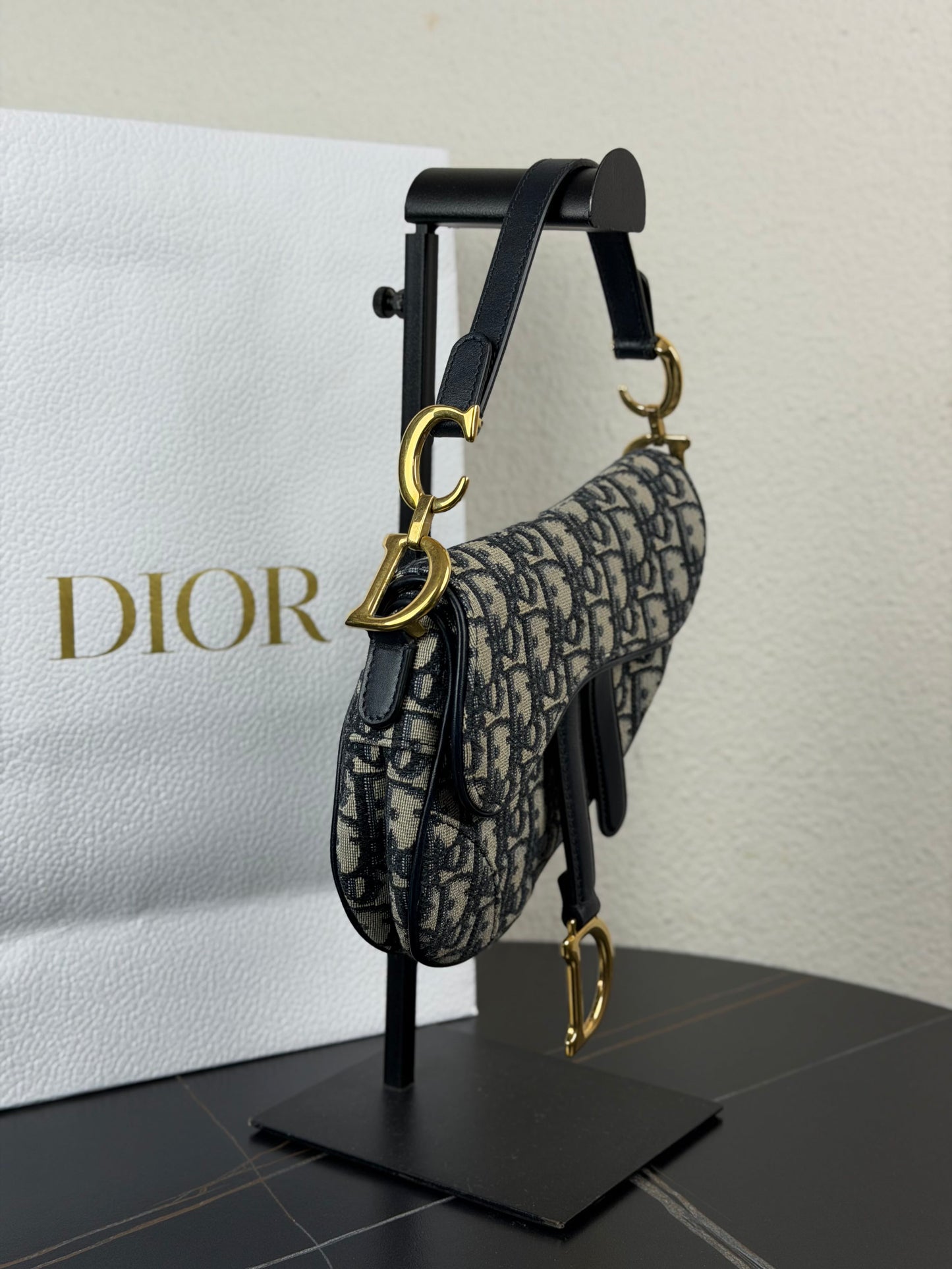 Dior - Saddle Bag - Canvas - Blue - (Small)