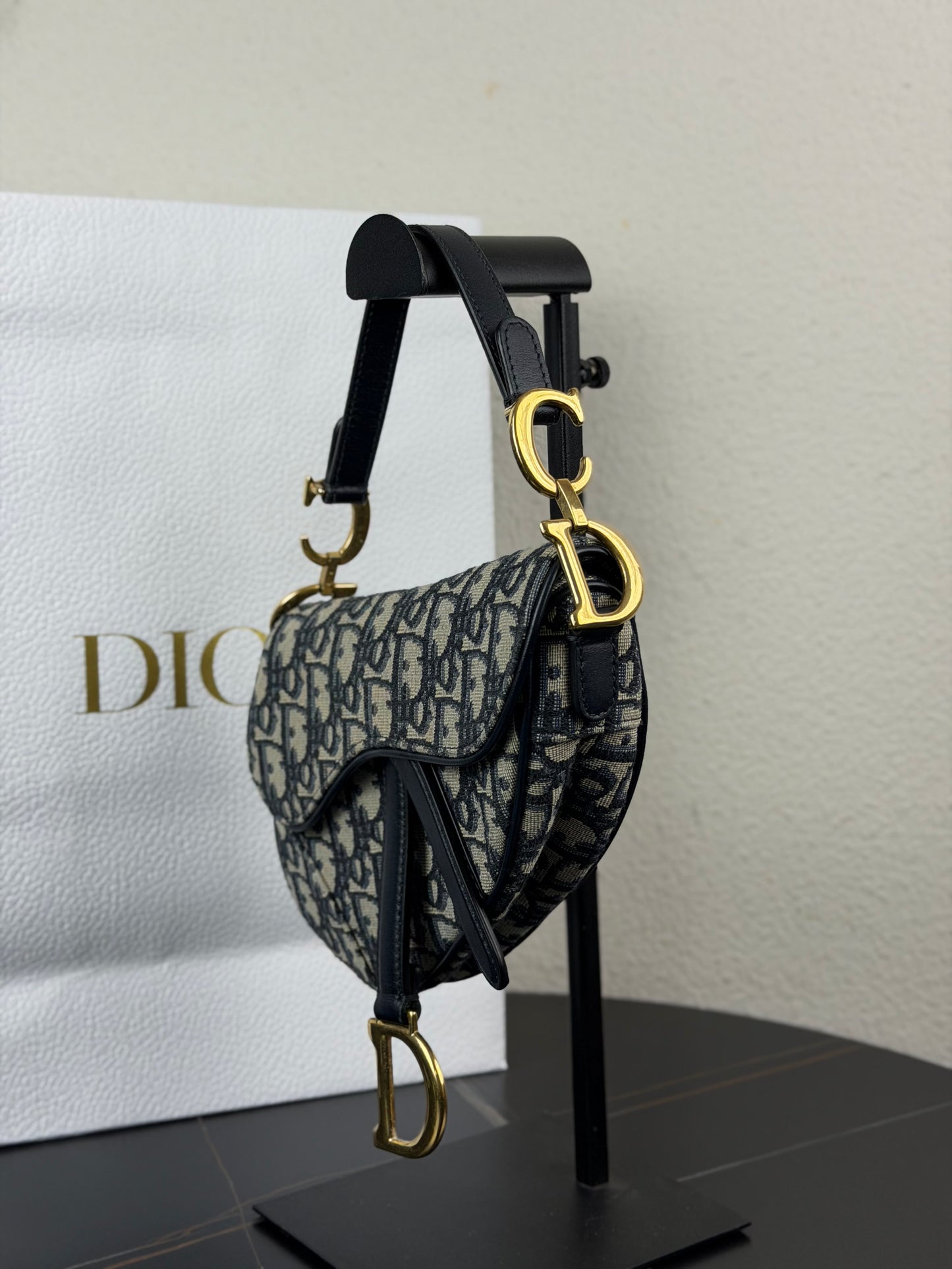 Dior - Saddle Bag - Canvas - Blue - (Small)