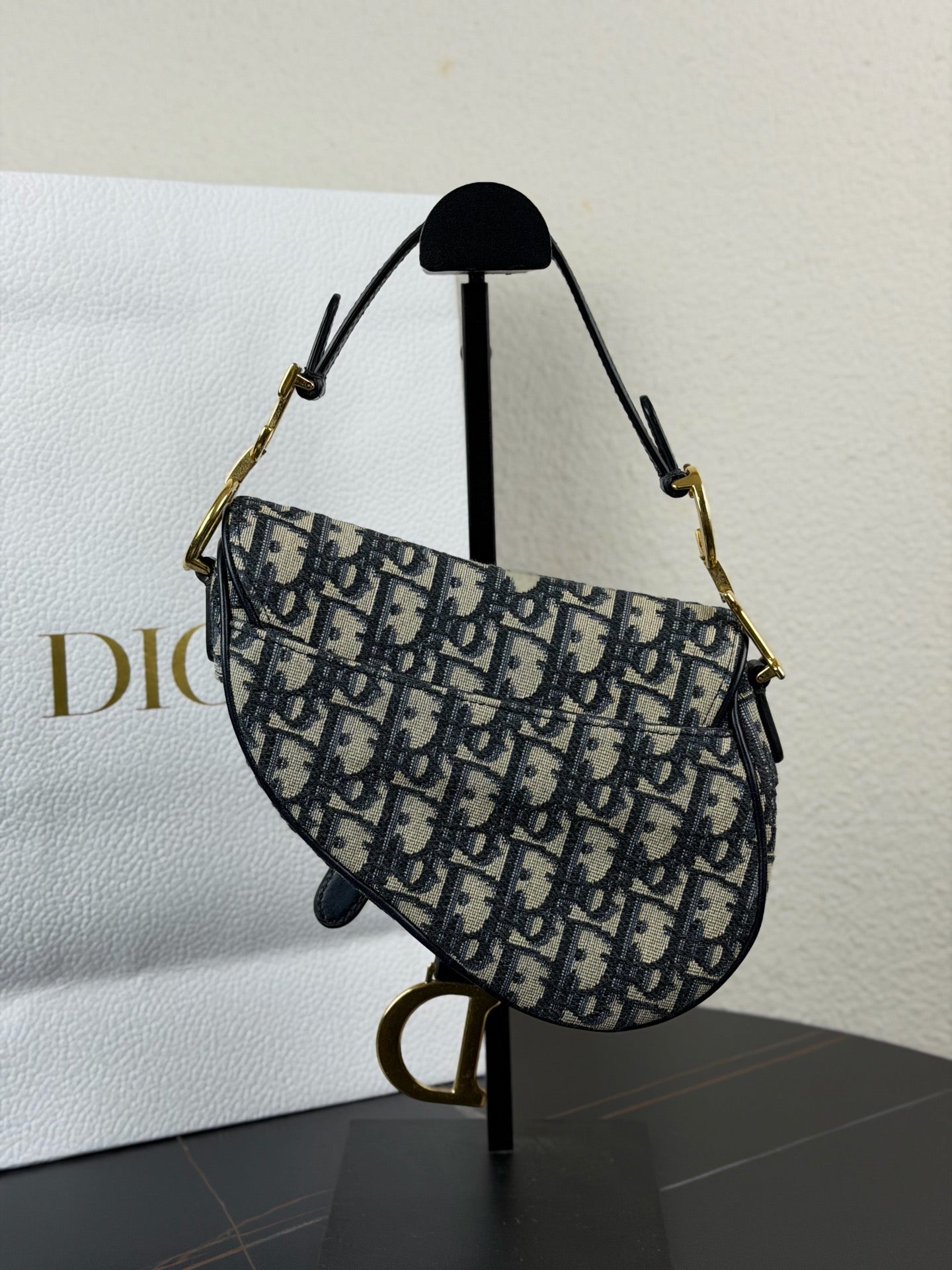 Dior - Saddle Bag - Canvas - Blue - (Small)