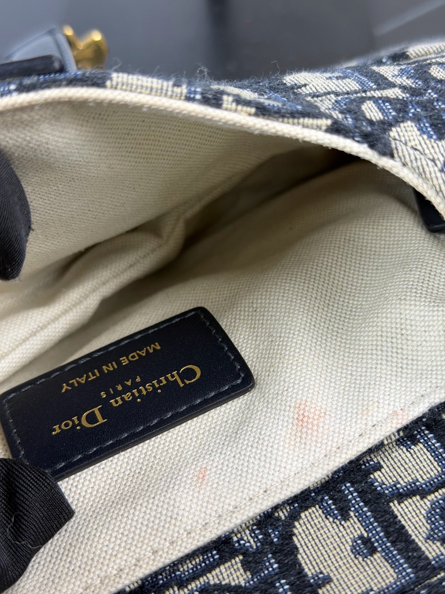 Dior - Saddle Bag - Canvas - Blue - (Small)