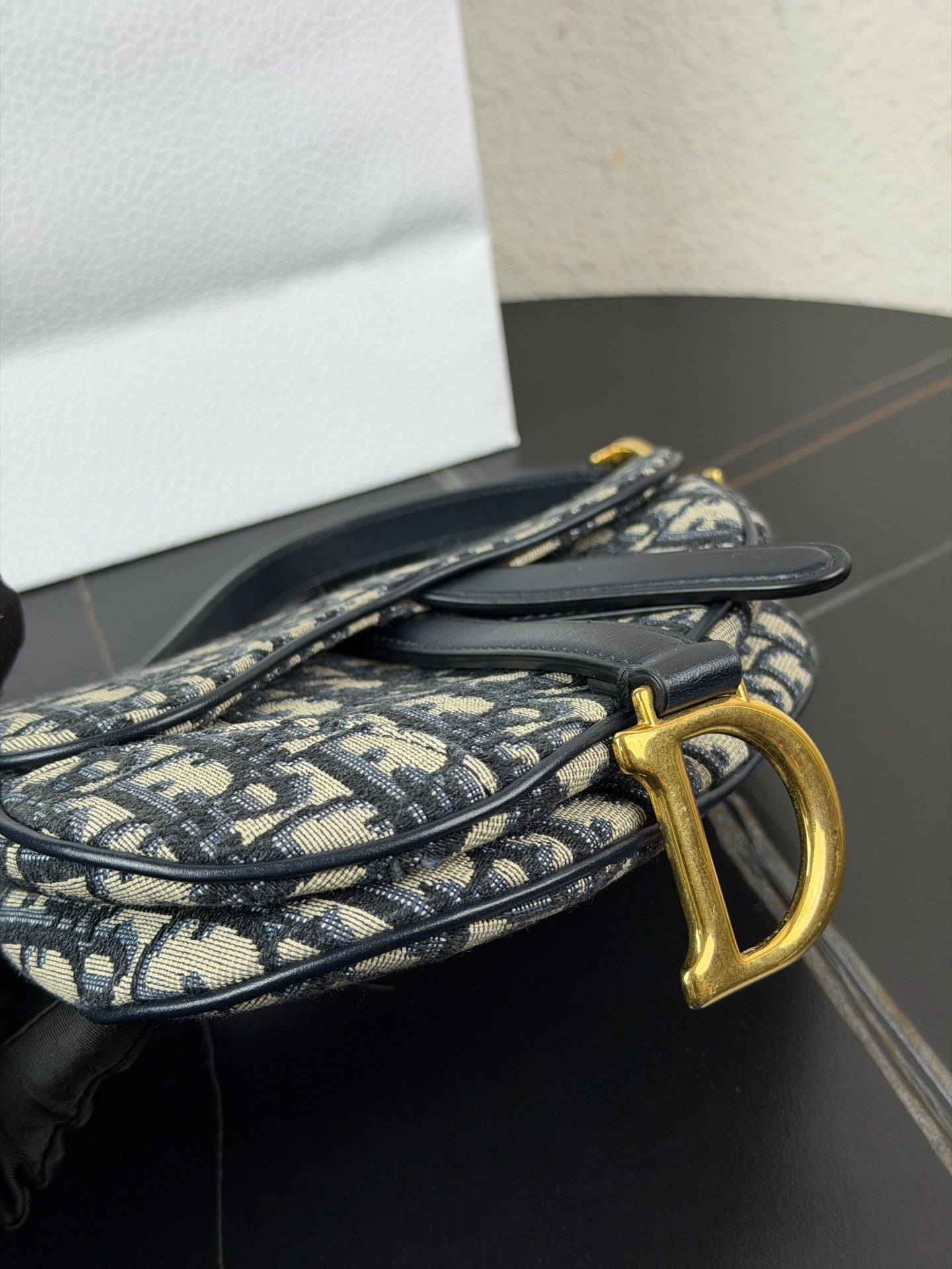 Dior - Saddle Bag - Canvas - Blue - (Small)