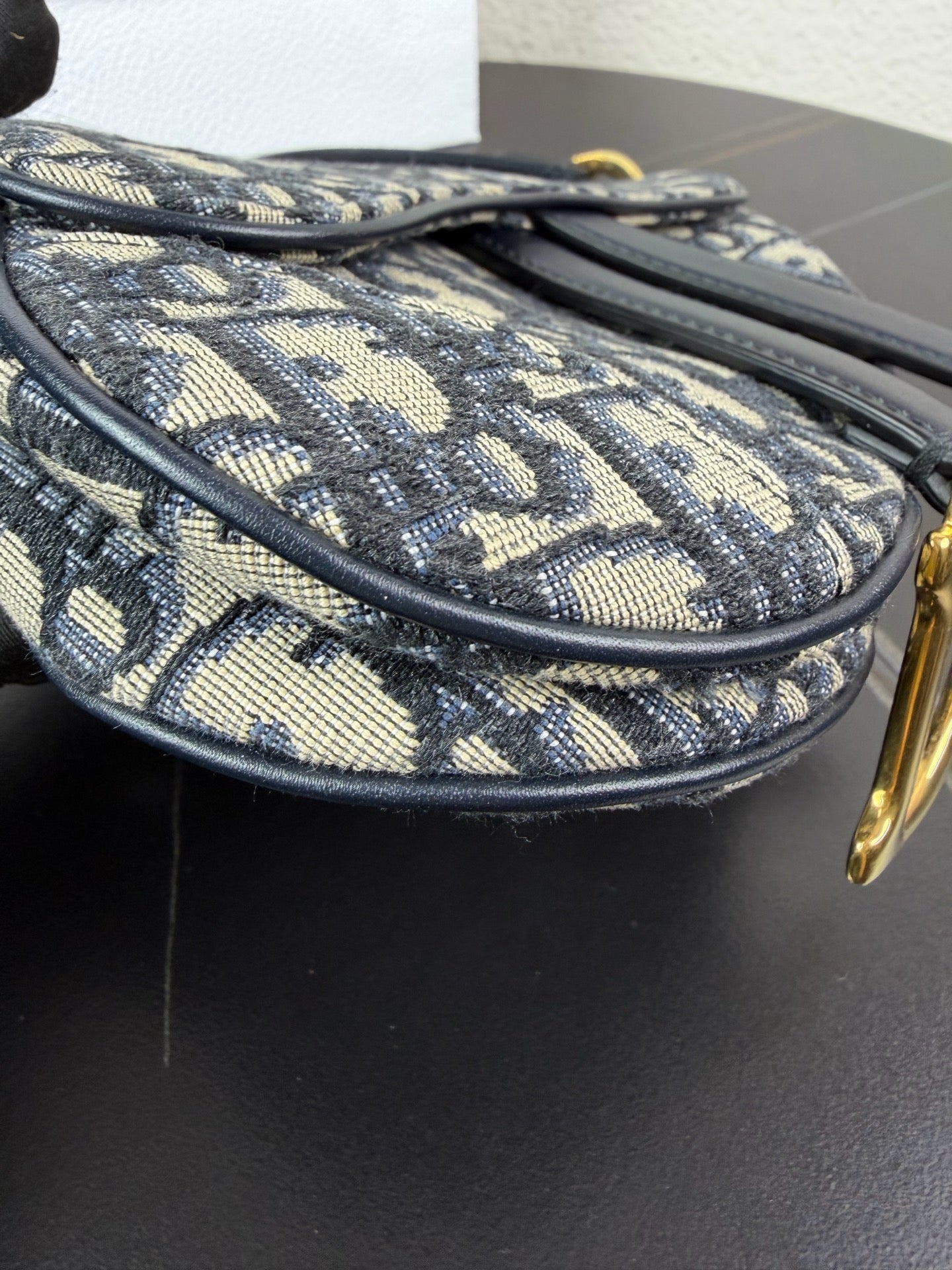 Dior - Saddle Bag - Canvas - Blue - (Small)