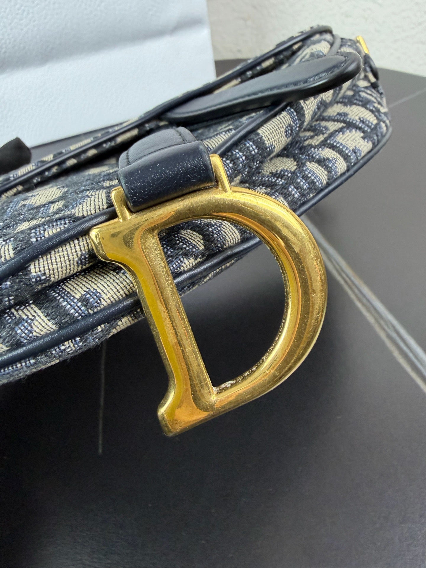 Dior - Saddle Bag - Canvas - Blue - (Small)