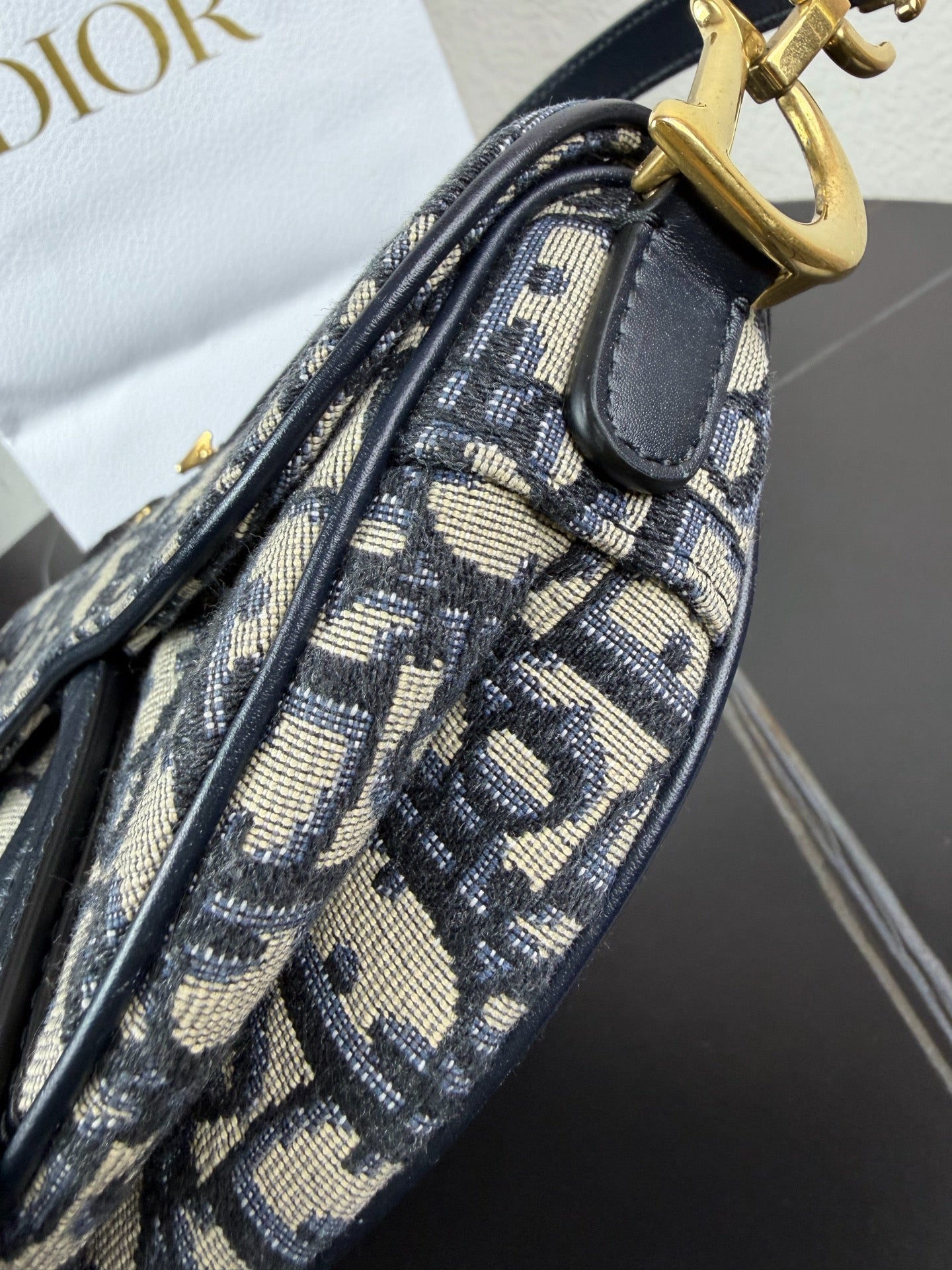 Dior - Saddle Bag - Canvas - Blue - (Small)
