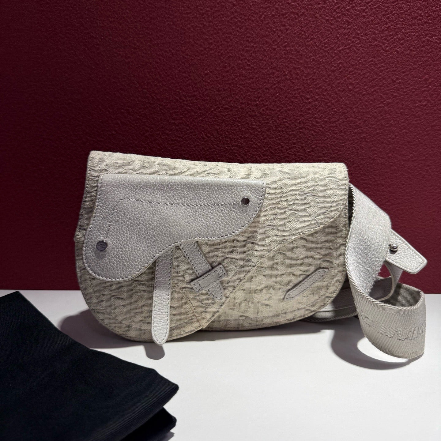 Dior - Saddle Bag - Cloth - Beige - (mini)