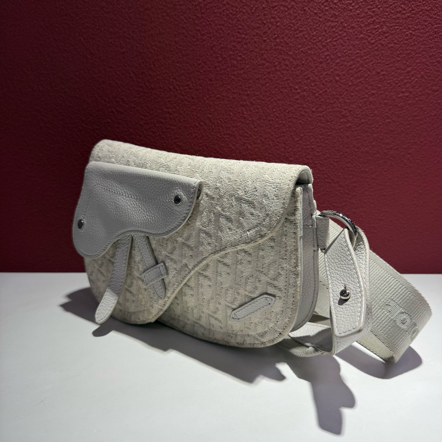 Dior - Saddle Bag - Cloth - Beige - (mini)