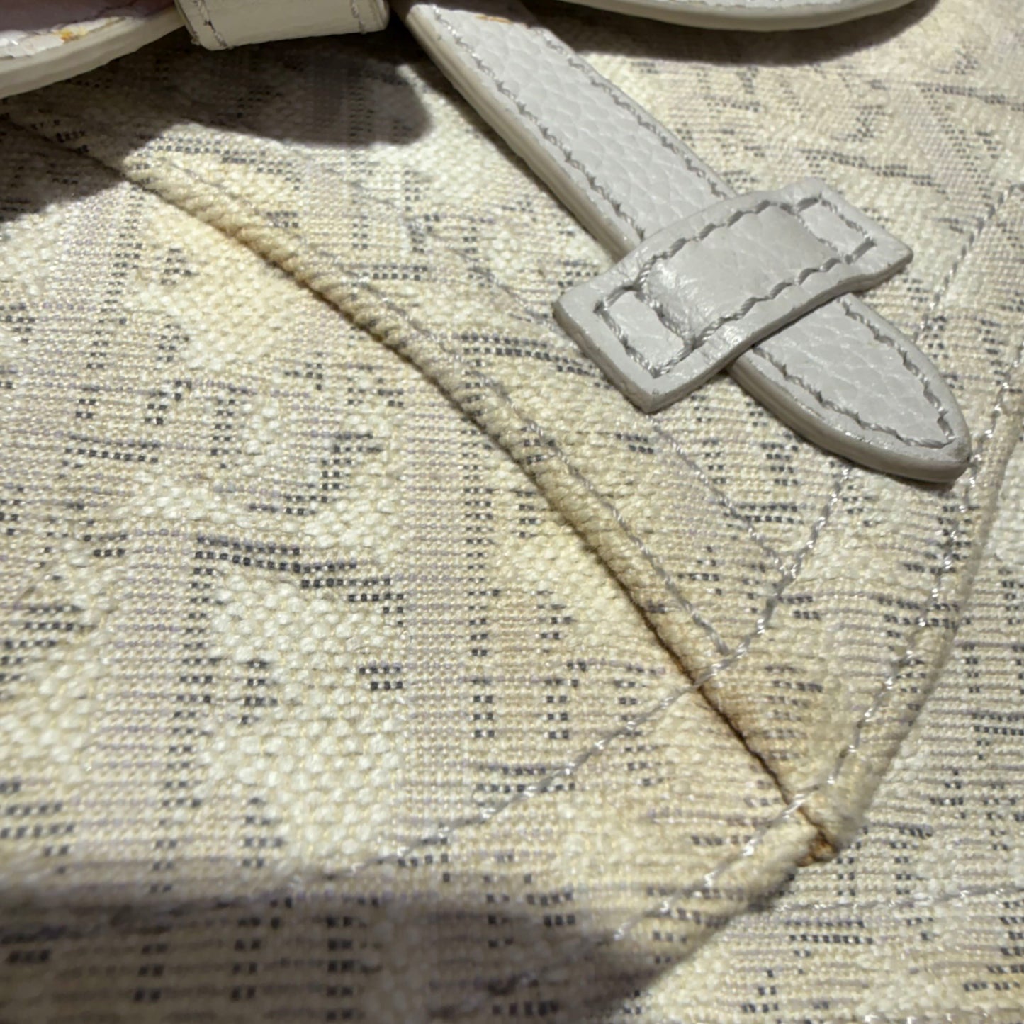 Dior - Saddle Bag - Cloth - Beige - (mini)