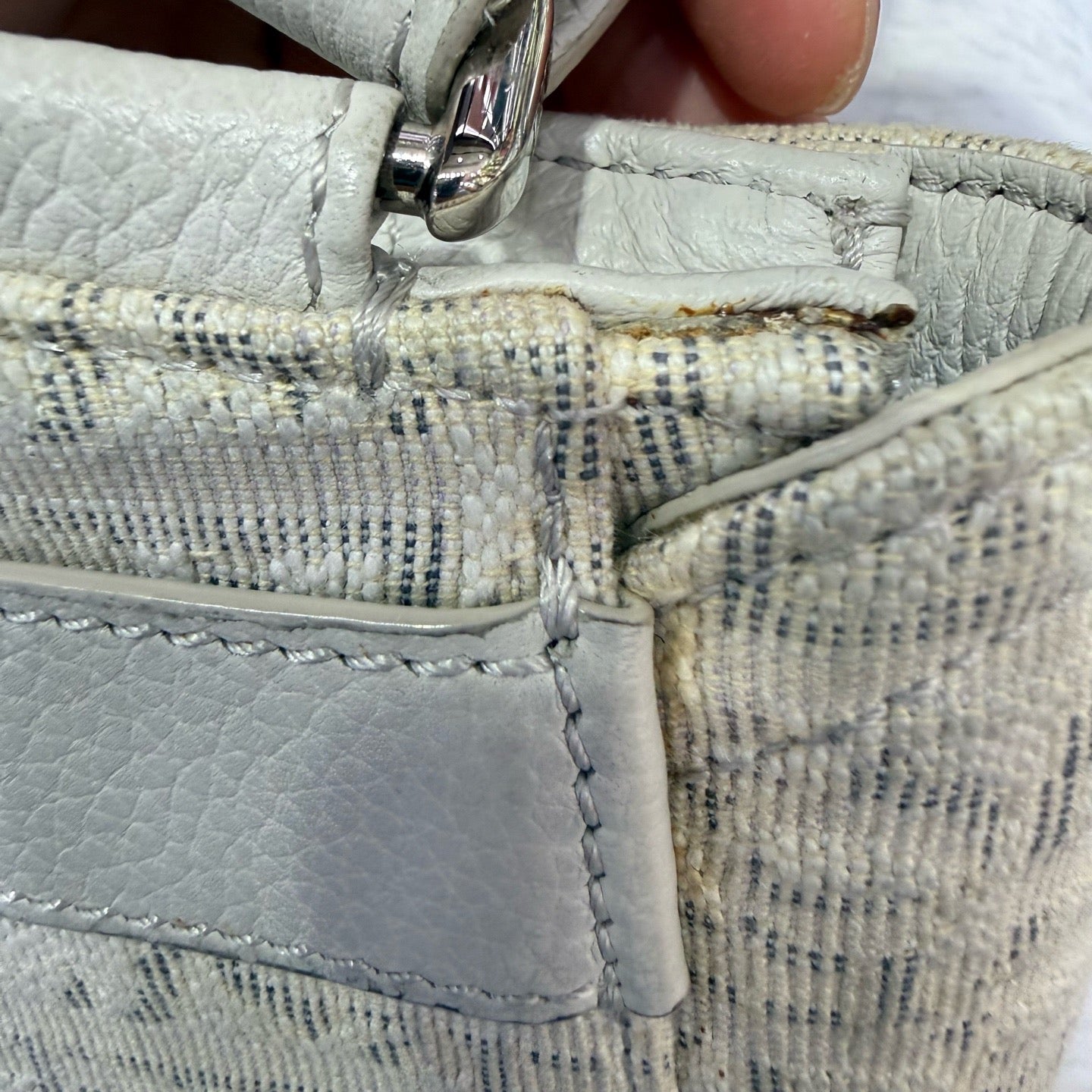 Dior - Saddle Bag - Cloth - Beige - (mini)