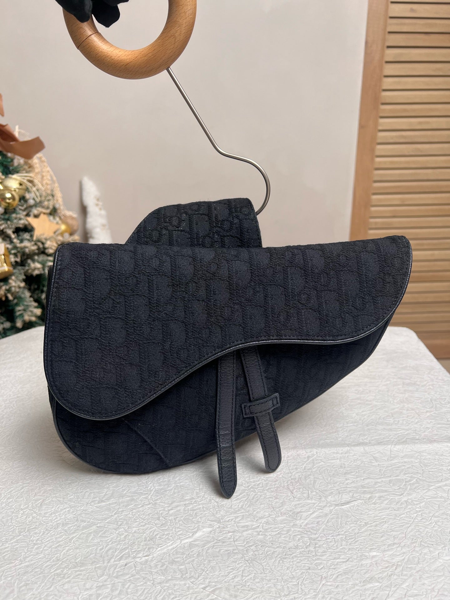 Dior - Saddle Bag - Cloth - Black - (mini)
