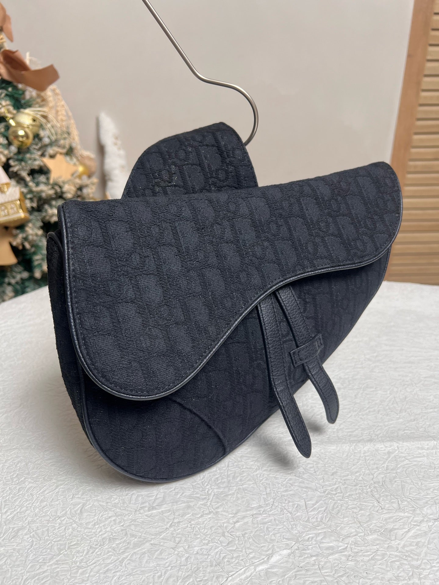 Dior - Saddle Bag - Cloth - Black - (mini)