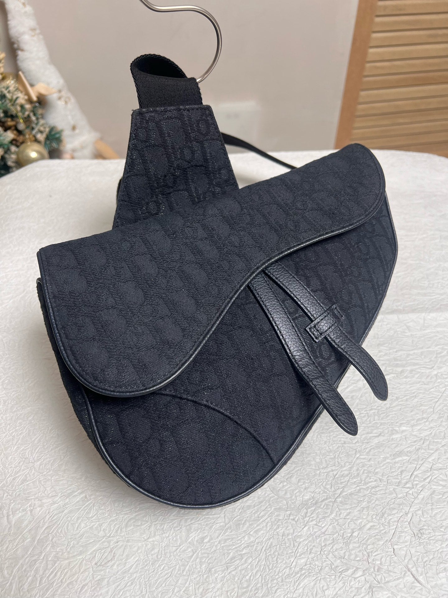 Dior - Saddle Bag - Cloth - Black - (mini)