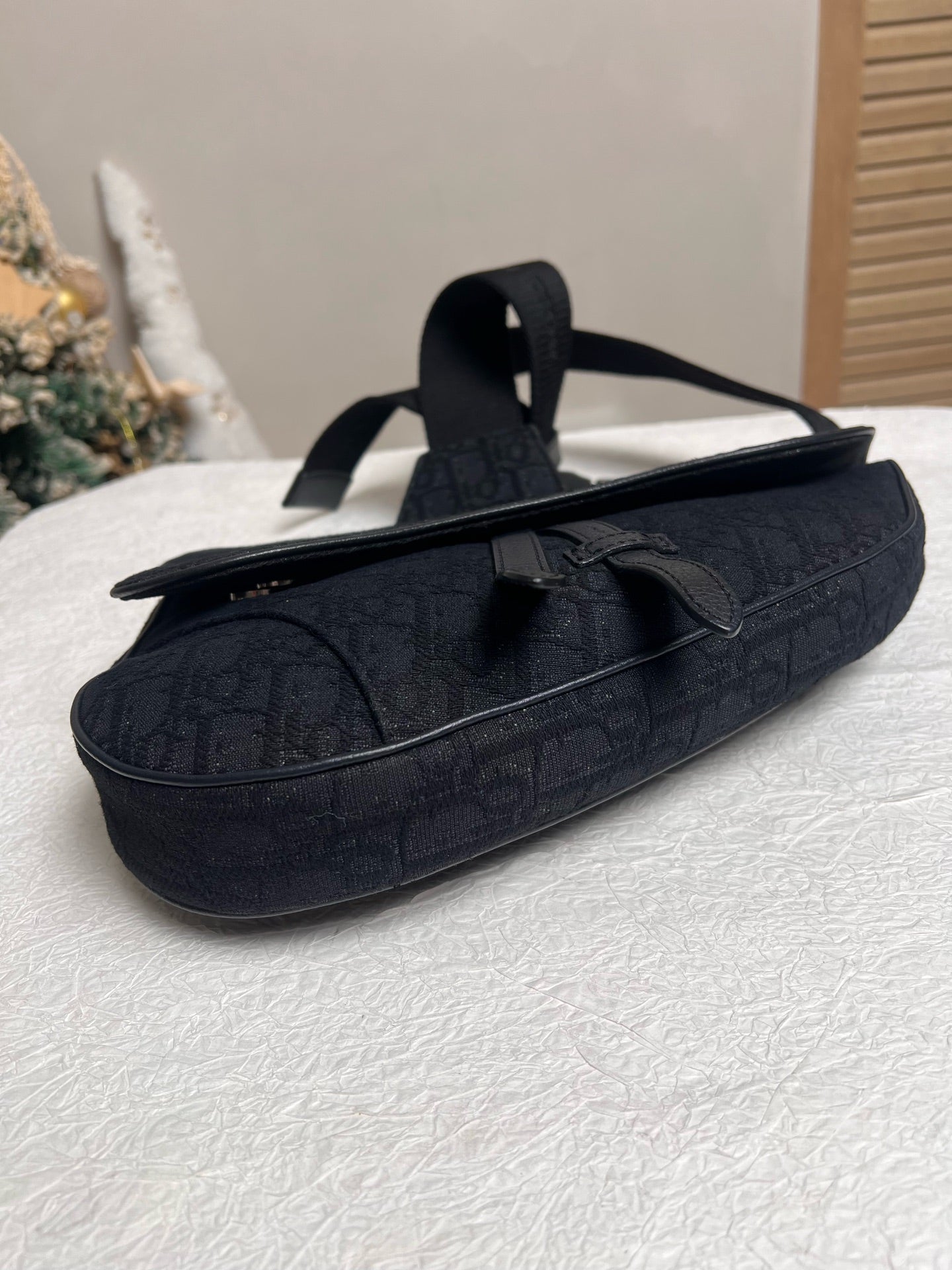 Dior - Saddle Bag - Cloth - Black - (mini)
