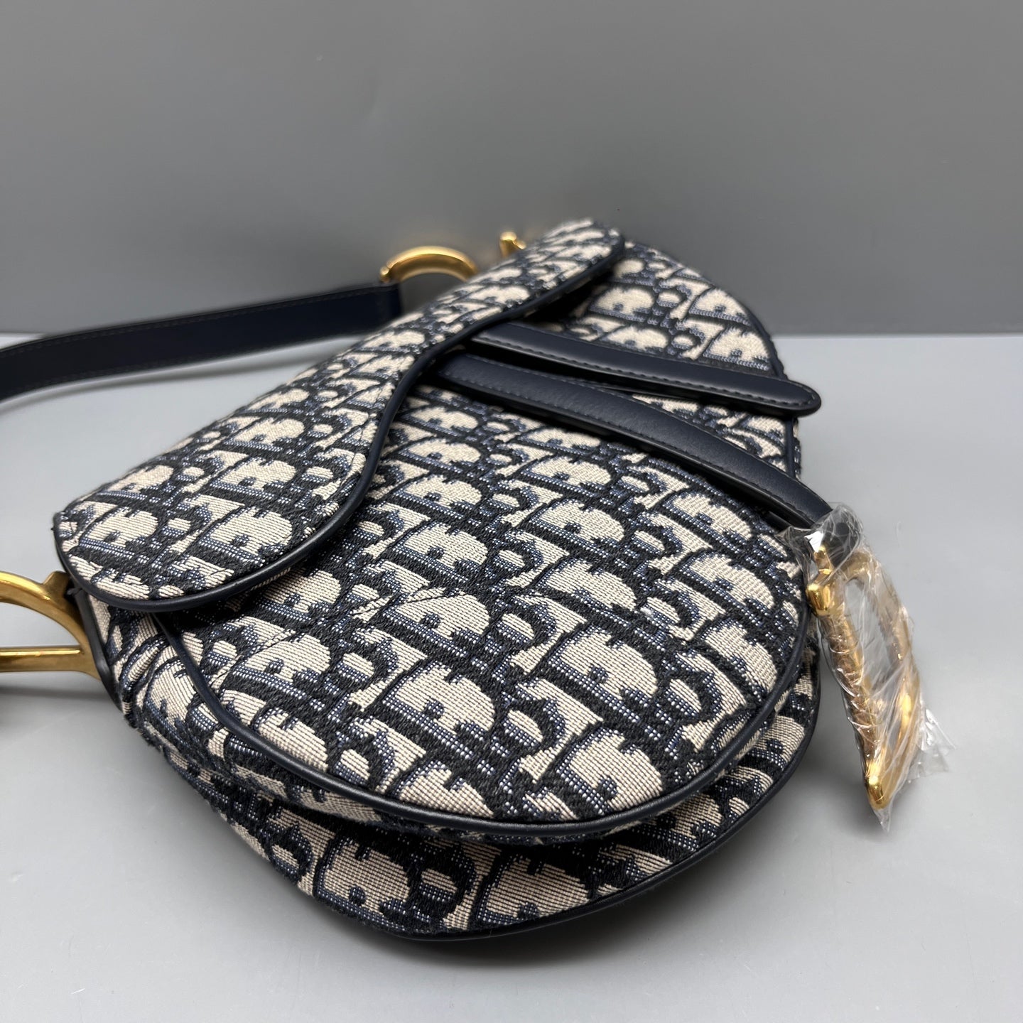 Dior - Saddle Bag - Cloth - Blue - (large)