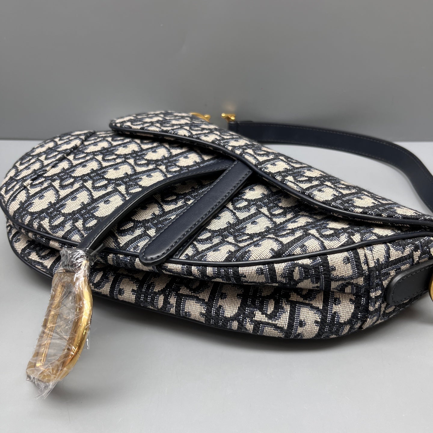 Dior - Saddle Bag - Cloth - Blue - (large)