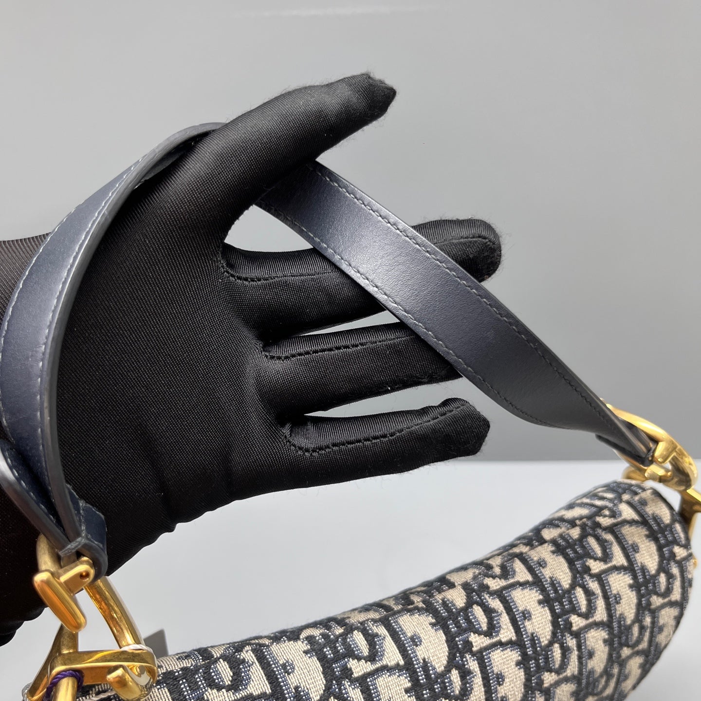 Dior - Saddle Bag - Cloth - Blue - (large)