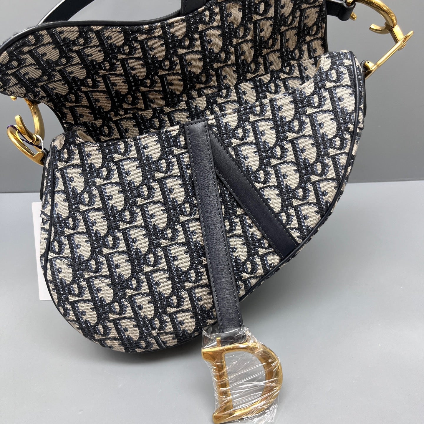 Dior - Saddle Bag - Cloth - Blue - (large)