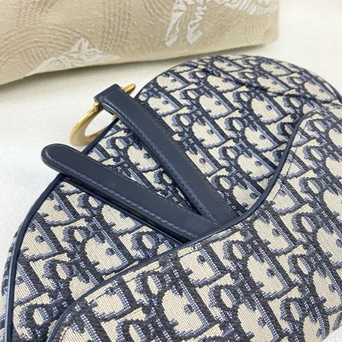 Dior - Saddle Bag - Cloth - Blue - (medium)