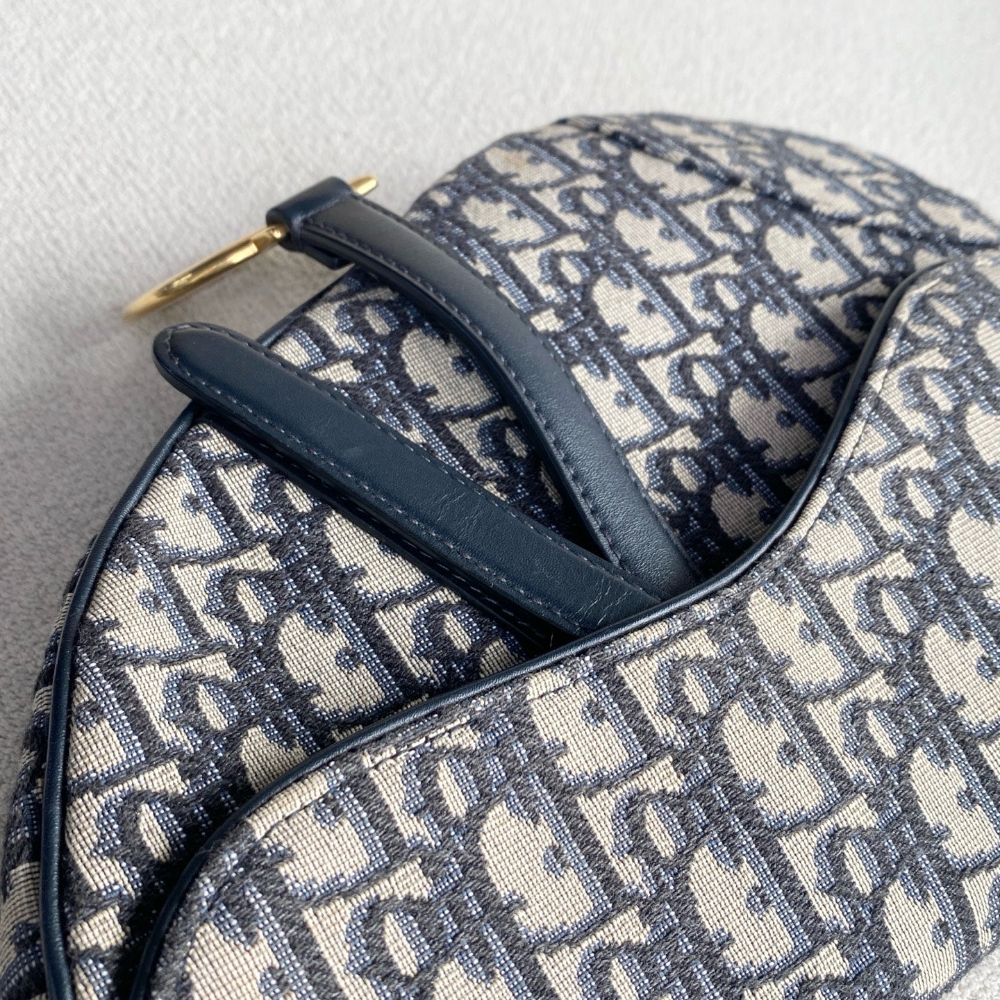 Dior - Saddle Bag - Cloth - Blue - (medium)