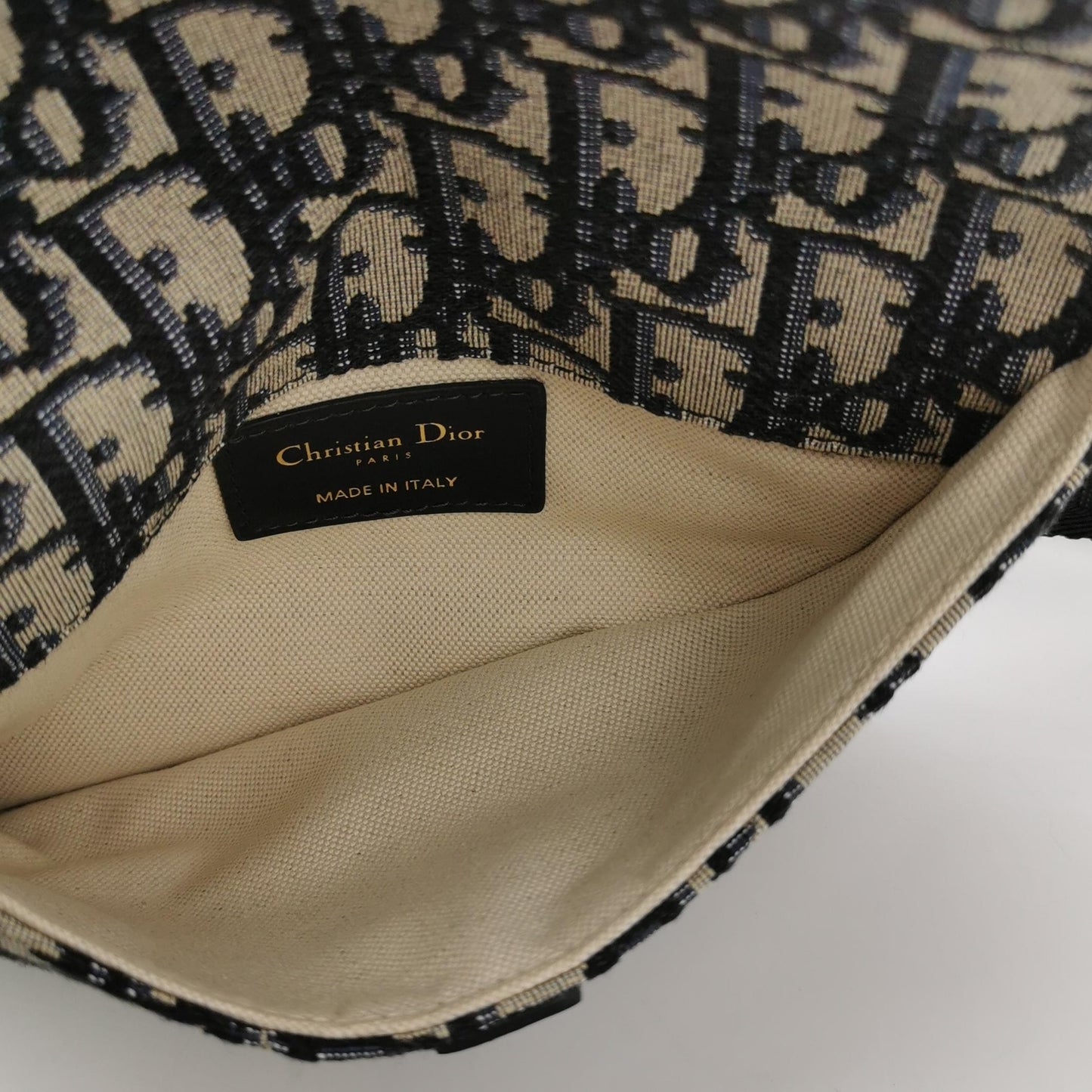 Dior - Saddle Bag - Cloth - Blue - (mini)