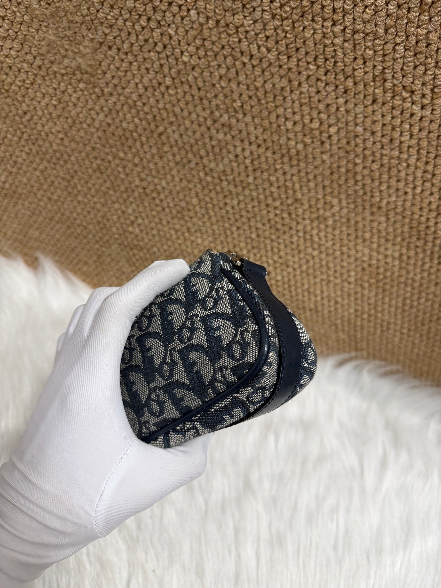 Dior - Saddle bag - Cloth - Blue - (mini)